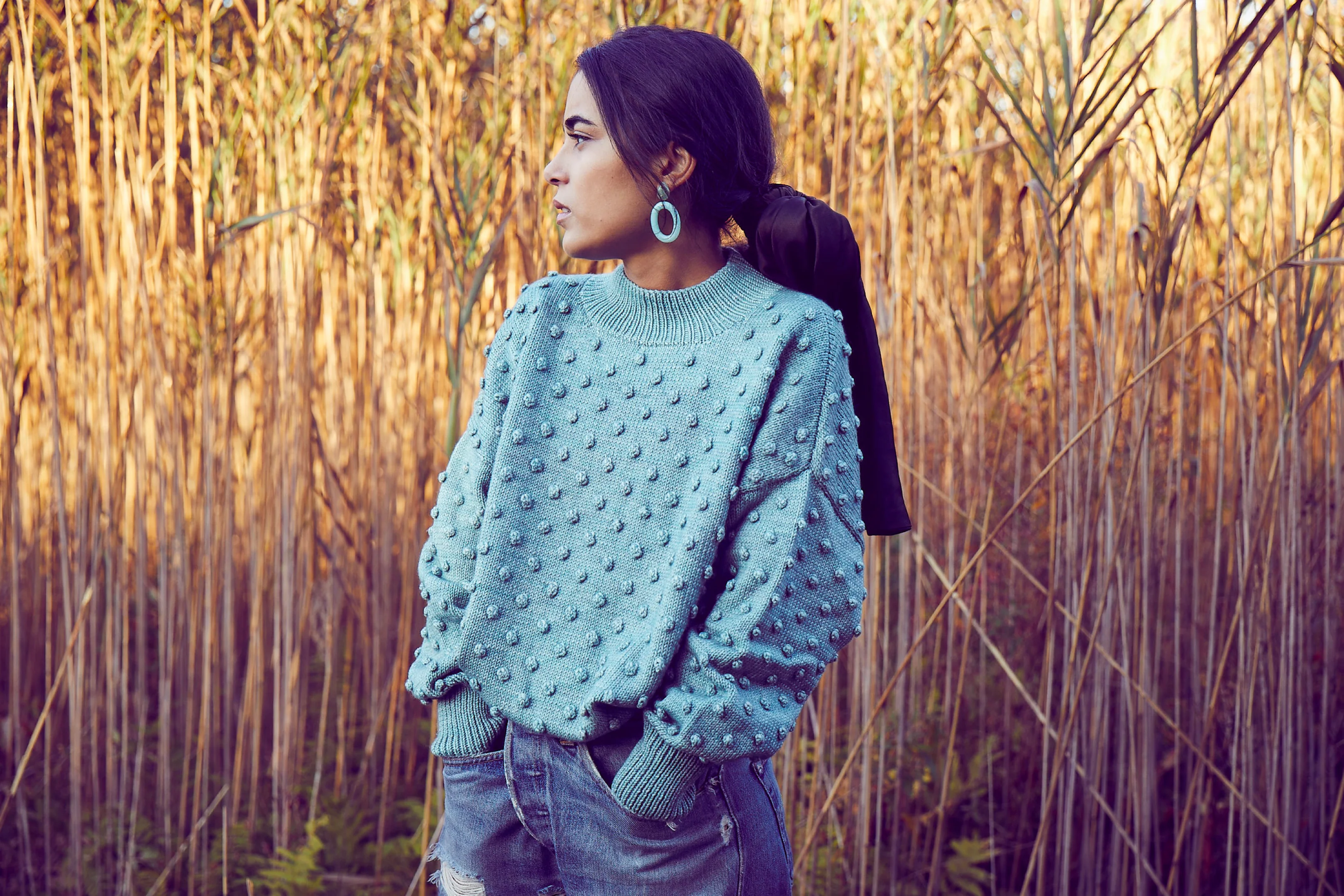Digital Knitting Pattern - Adult Popcorn Sweater - Image 2
