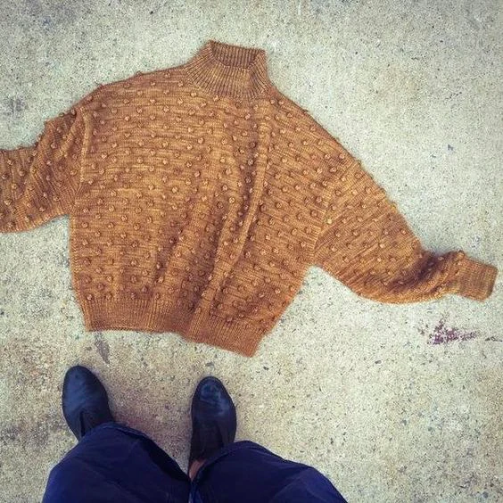 Digital Knitting Pattern - Adult Popcorn Sweater - Image 3