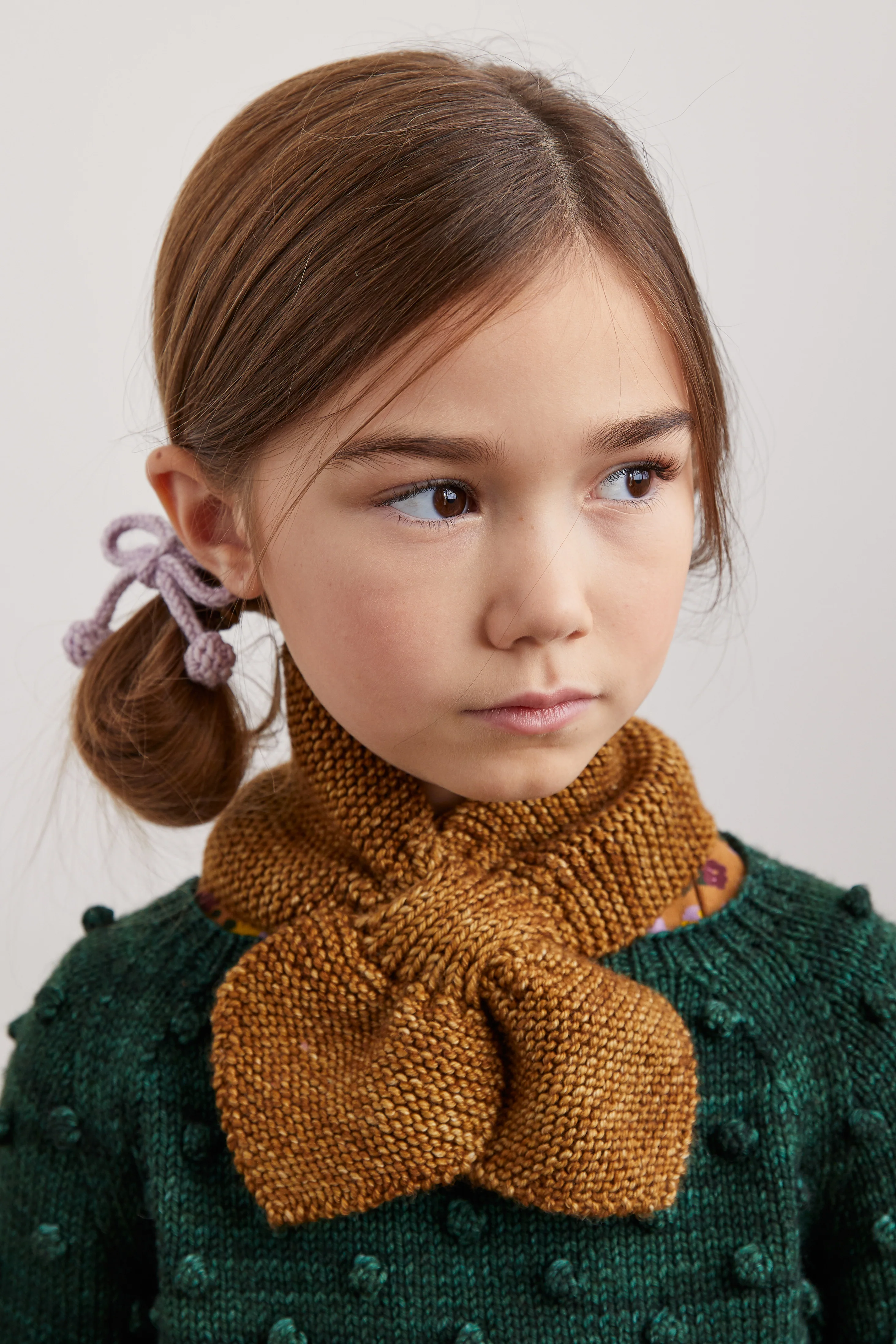Digital Knitting Patterns - Child Sledding Scarf