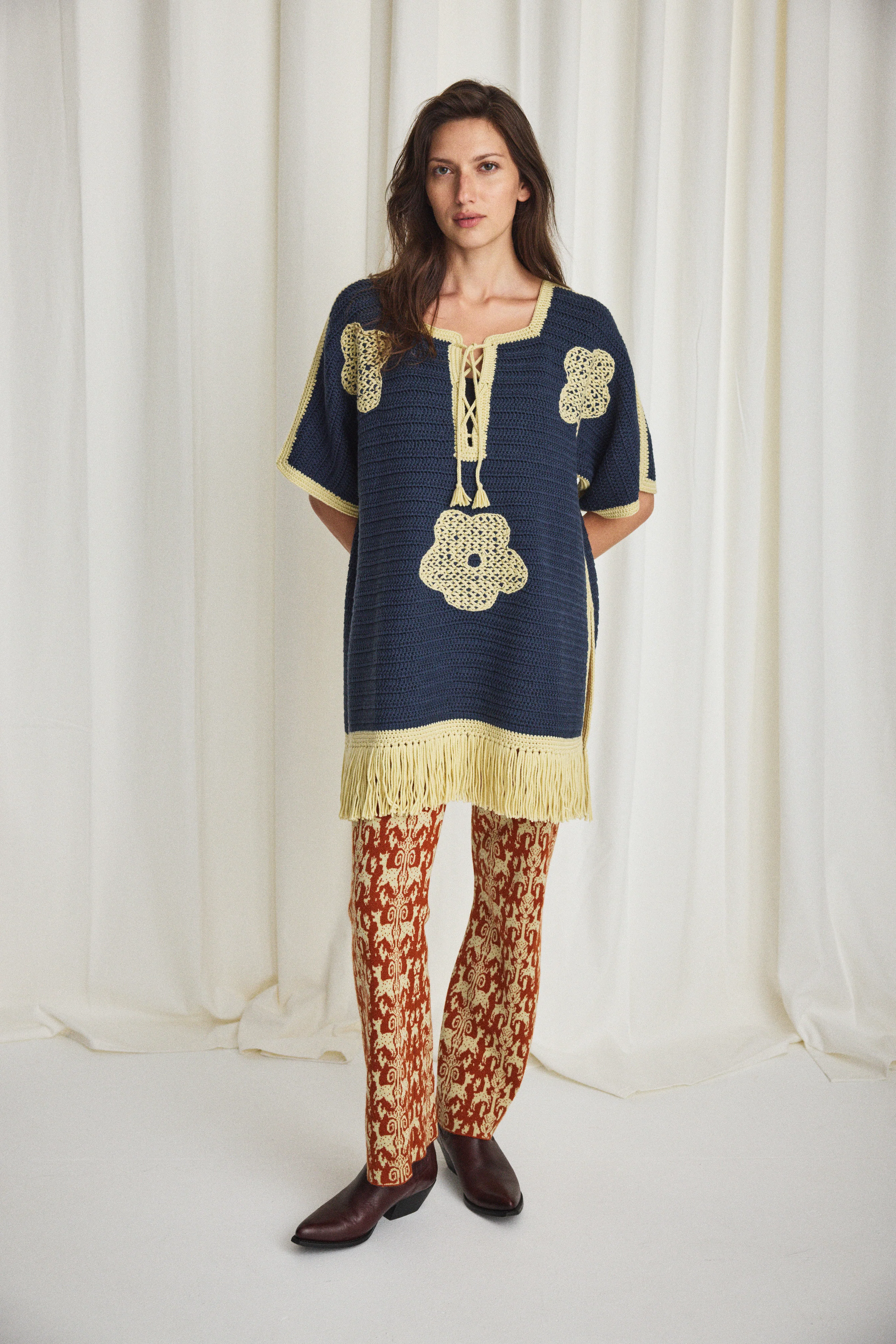 Blomma Crochet Fringe Tunic - Image 2