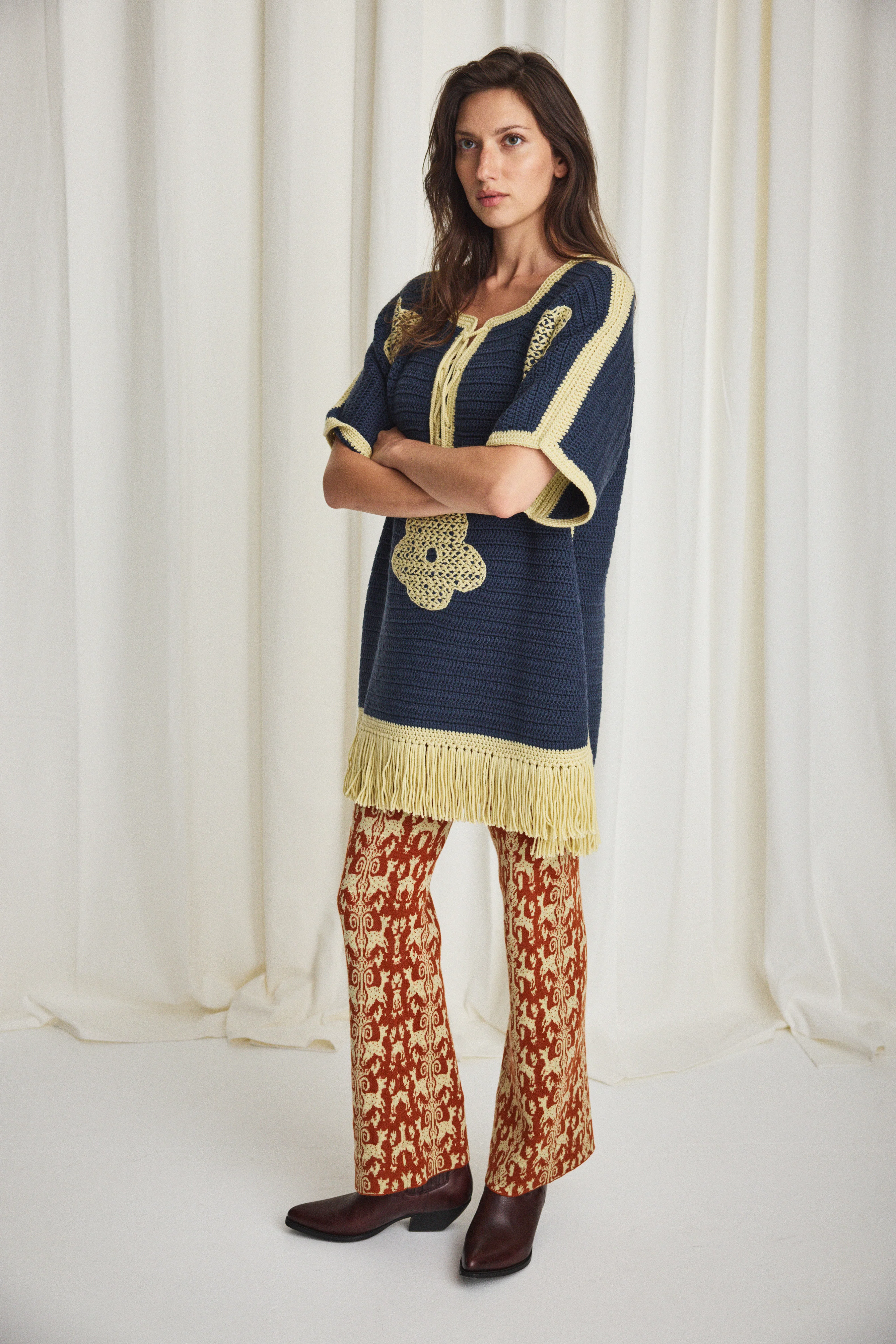 Blomma Crochet Fringe Tunic - Image 3