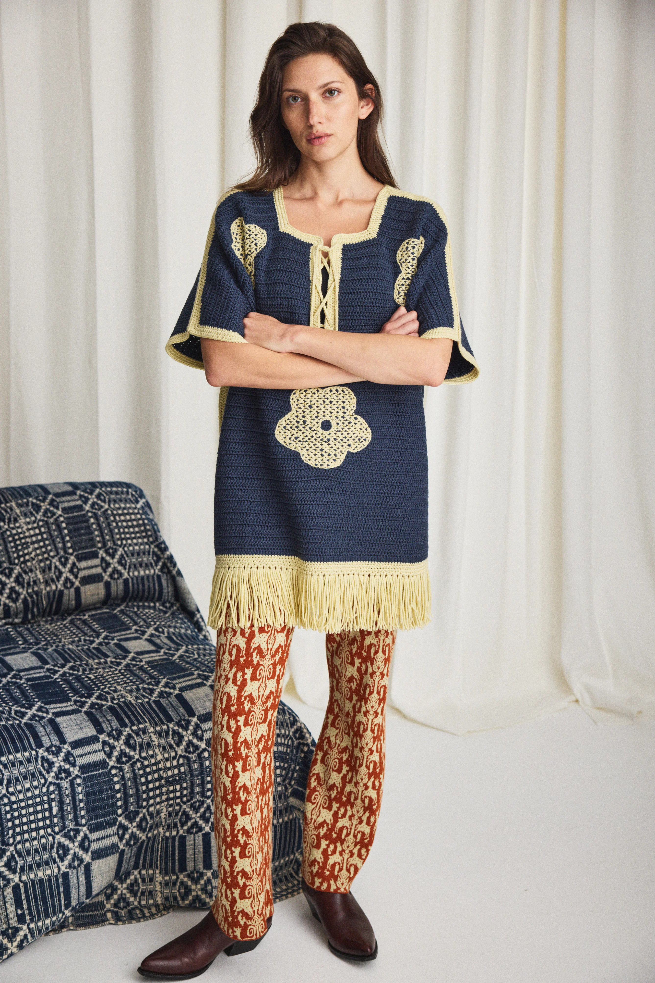 Blomma Crochet Fringe Tunic - Image 5