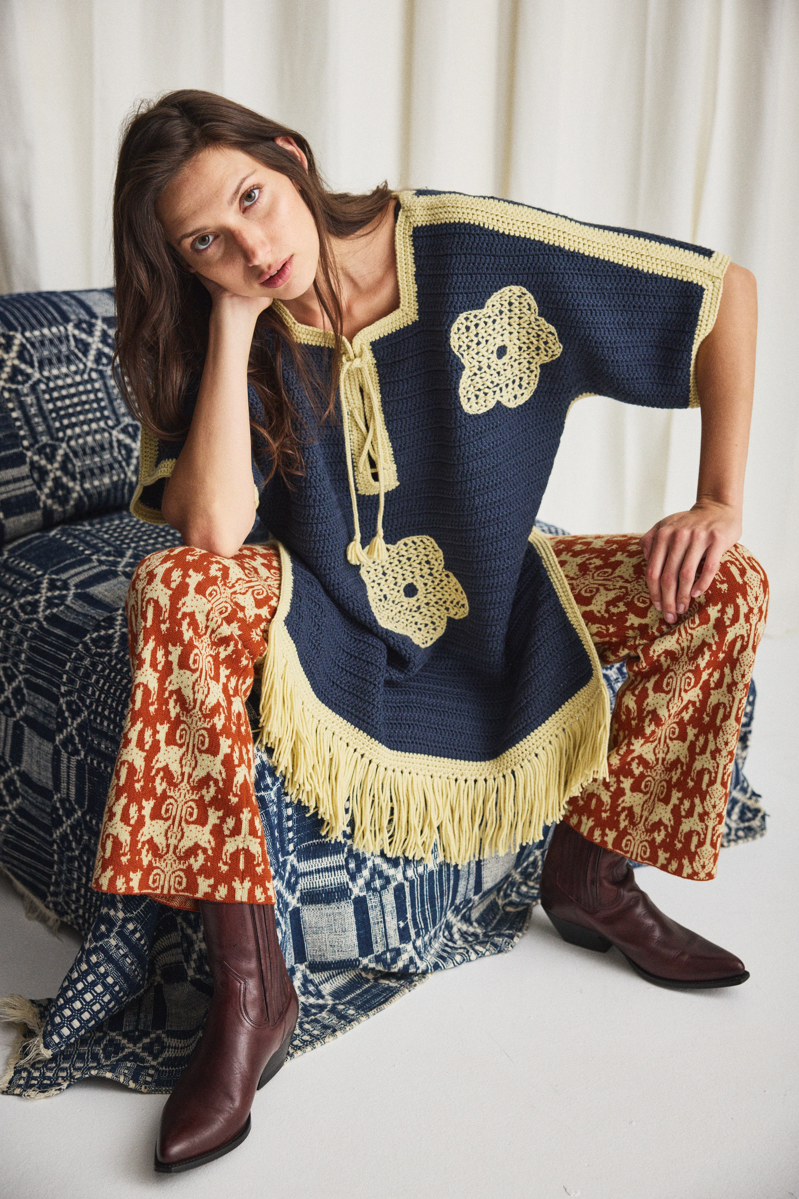 Blomma Crochet Fringe Tunic - Image 8