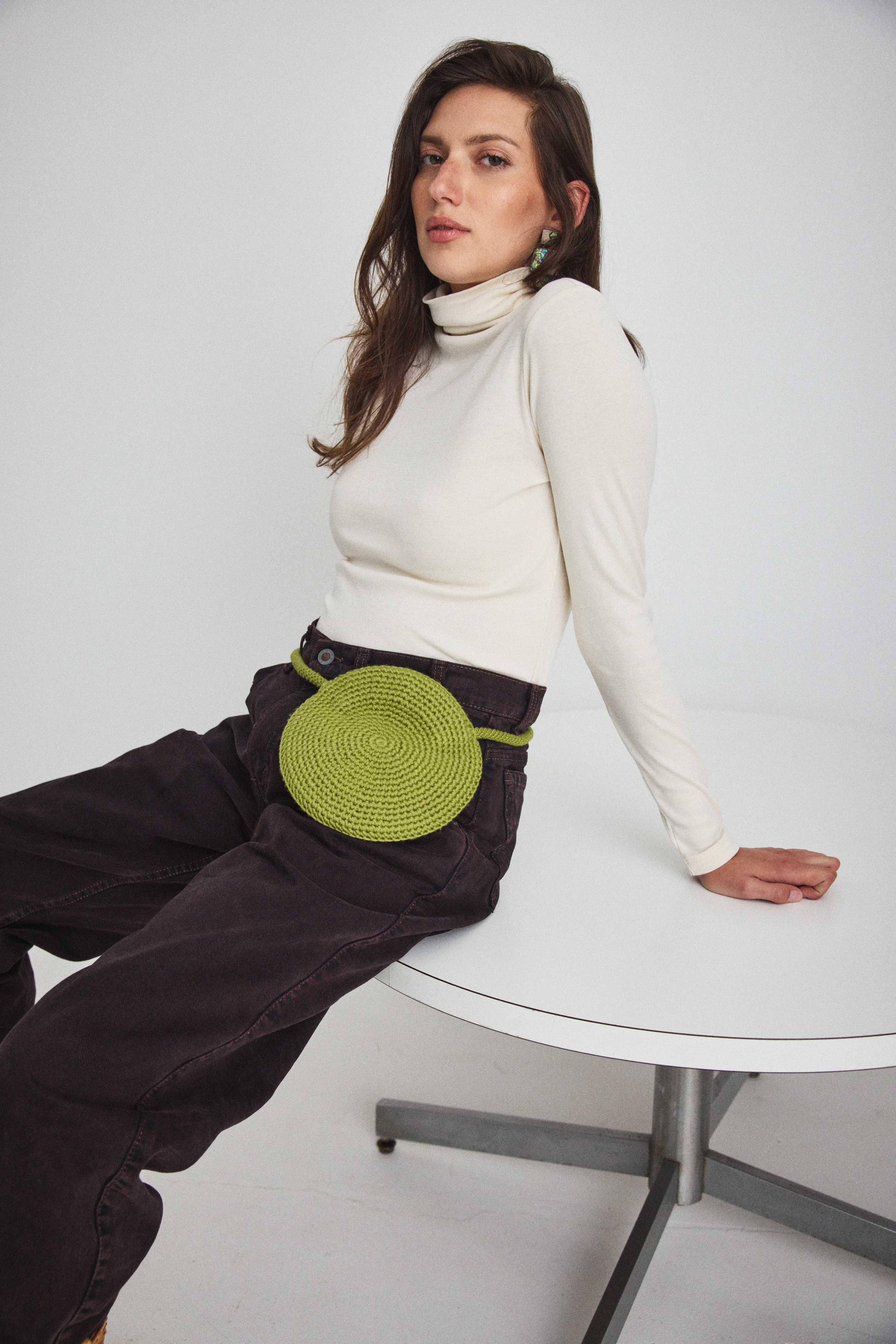 Small Moon Crochet Bag - Image 3