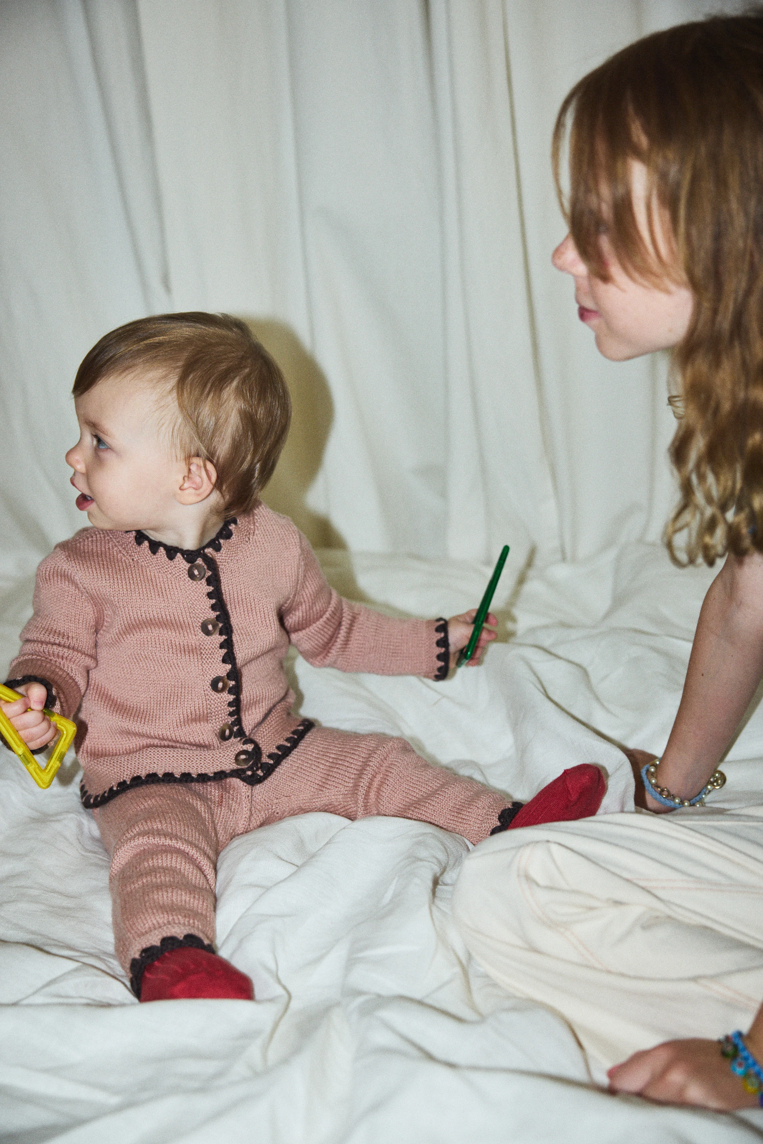 Baby Crochet Trim Darling Cardigan - Image 4