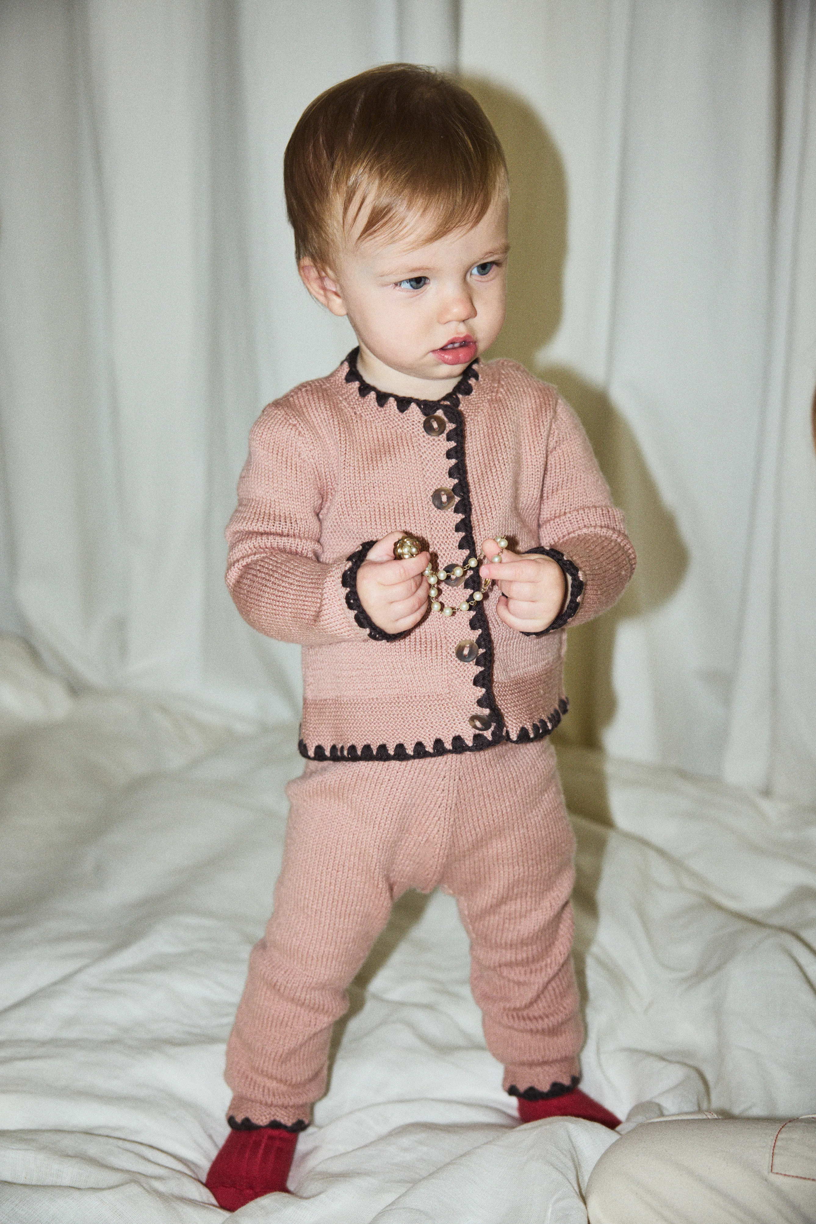 Baby Crochet Trim Darling Cardigan - Image 5