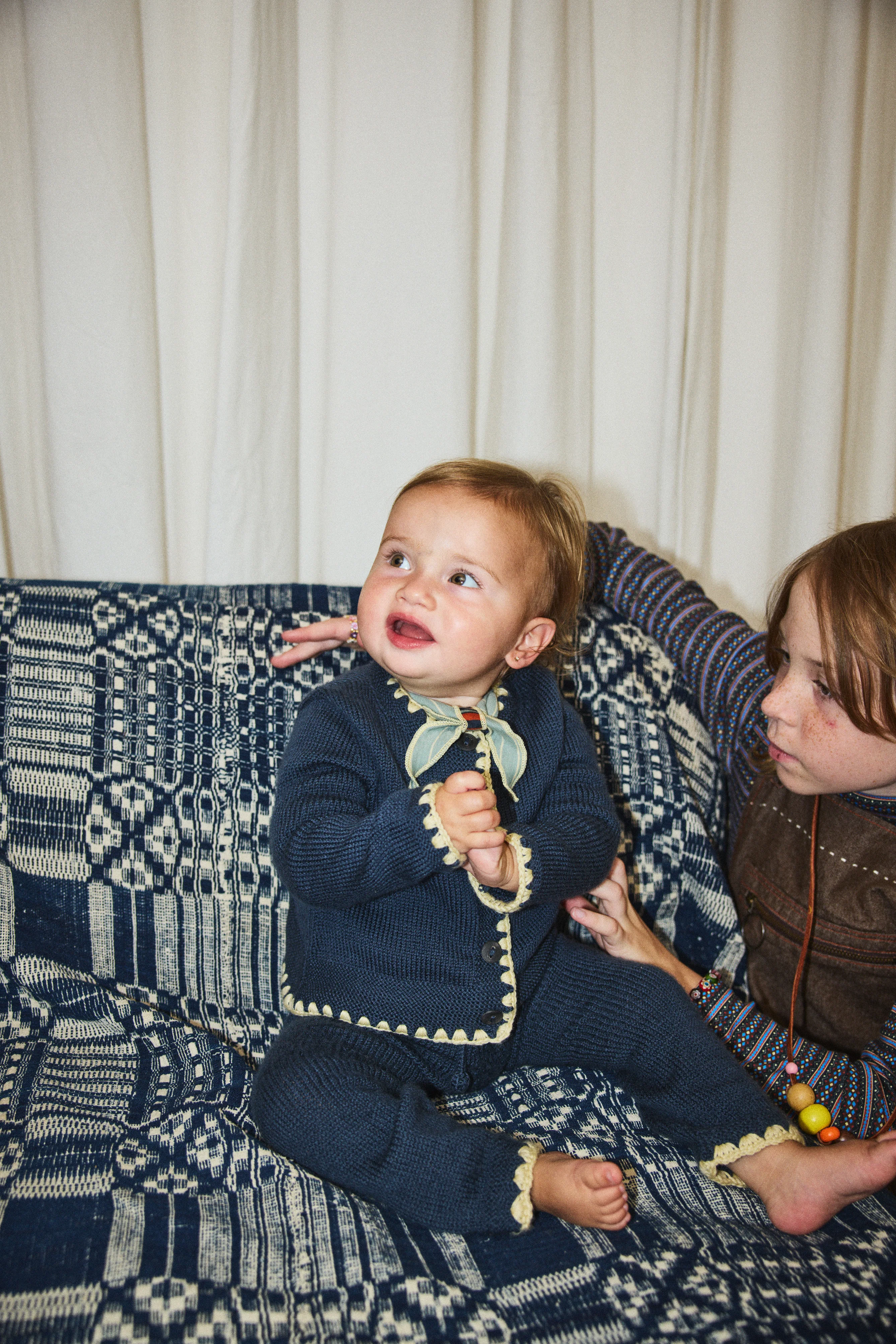 Baby Crochet Trim Snowy Day Legging - Image 3