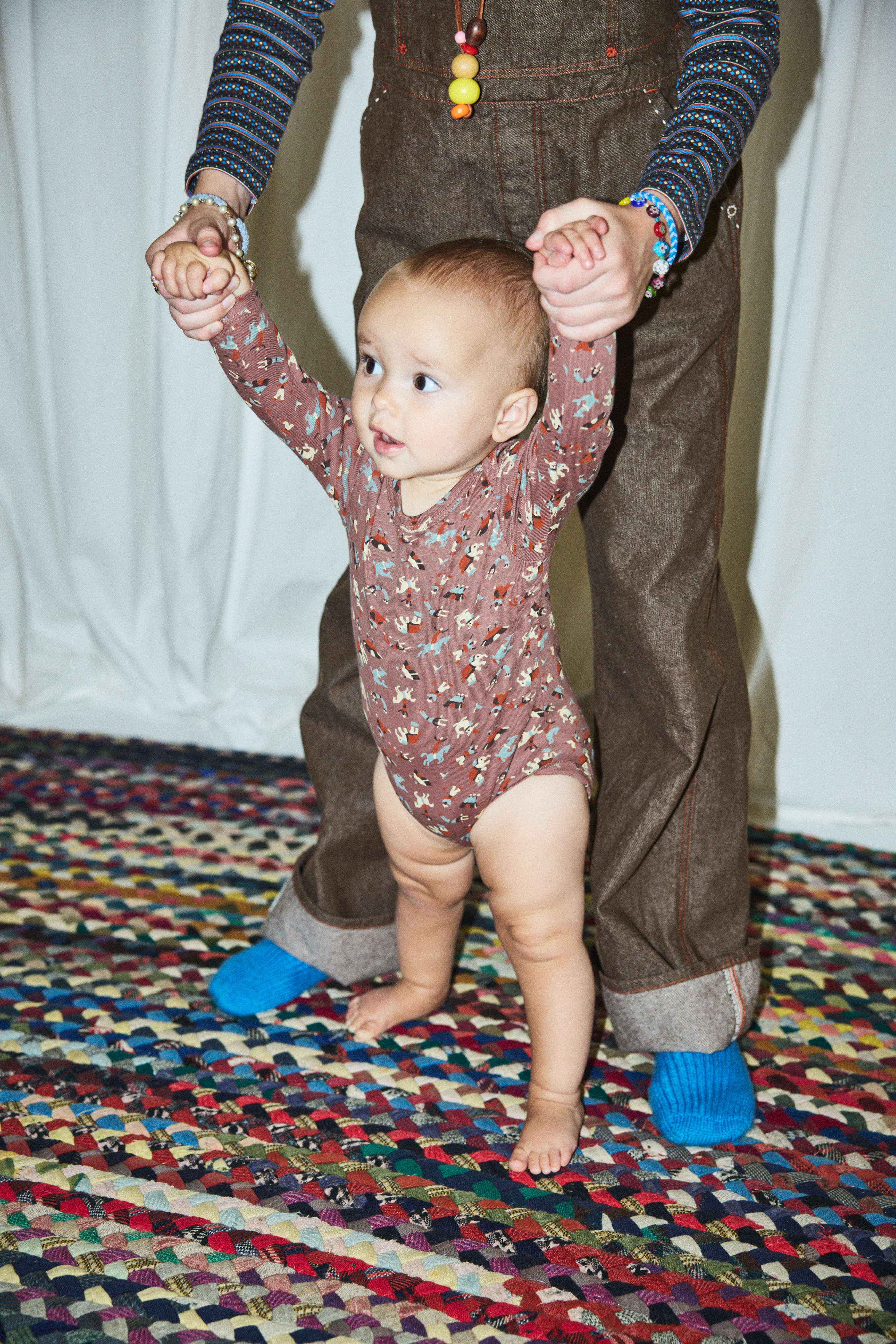 Baby Long Sleeve Lap Onesie - Image 2