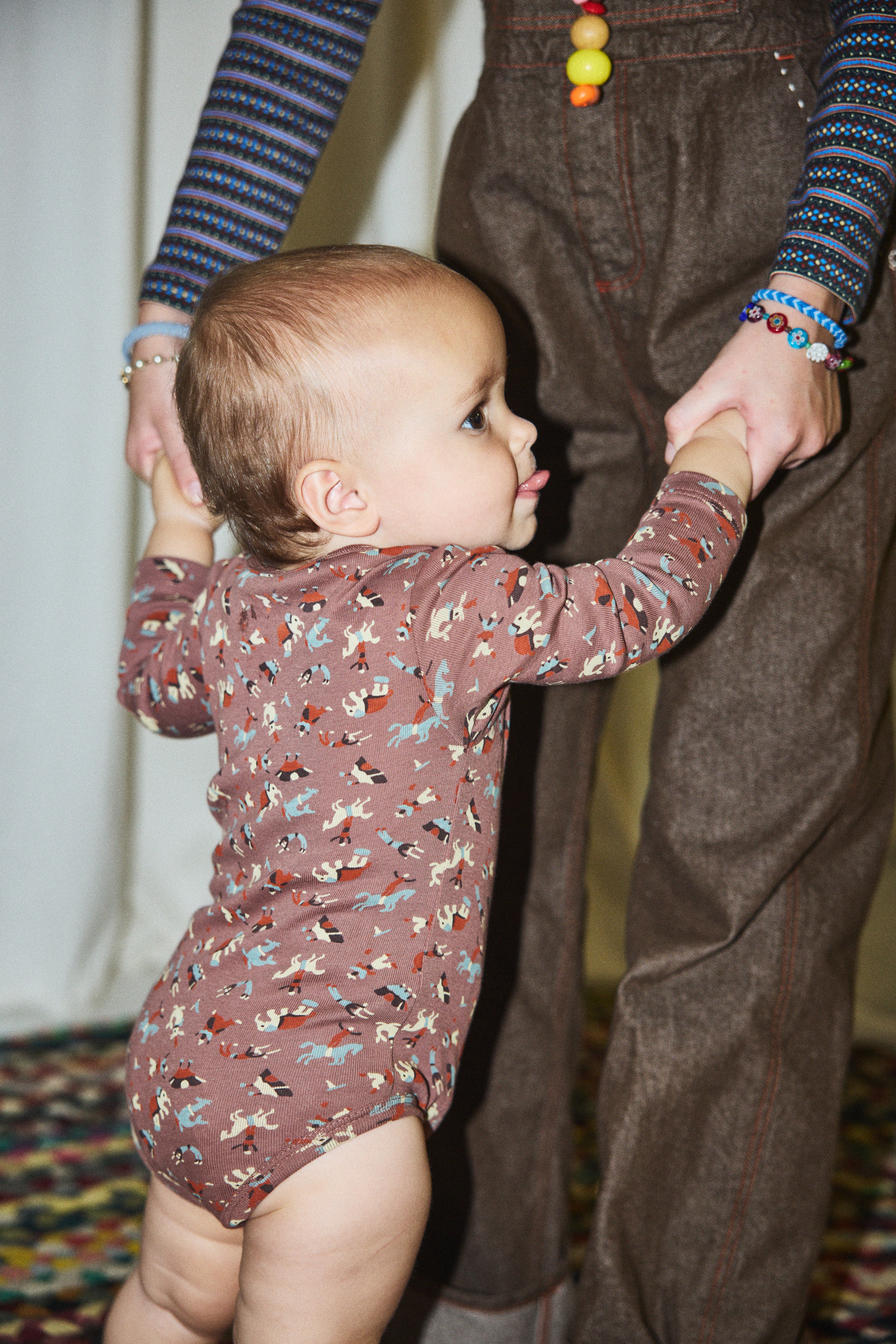 Baby Long Sleeve Lap Onesie - Image 4