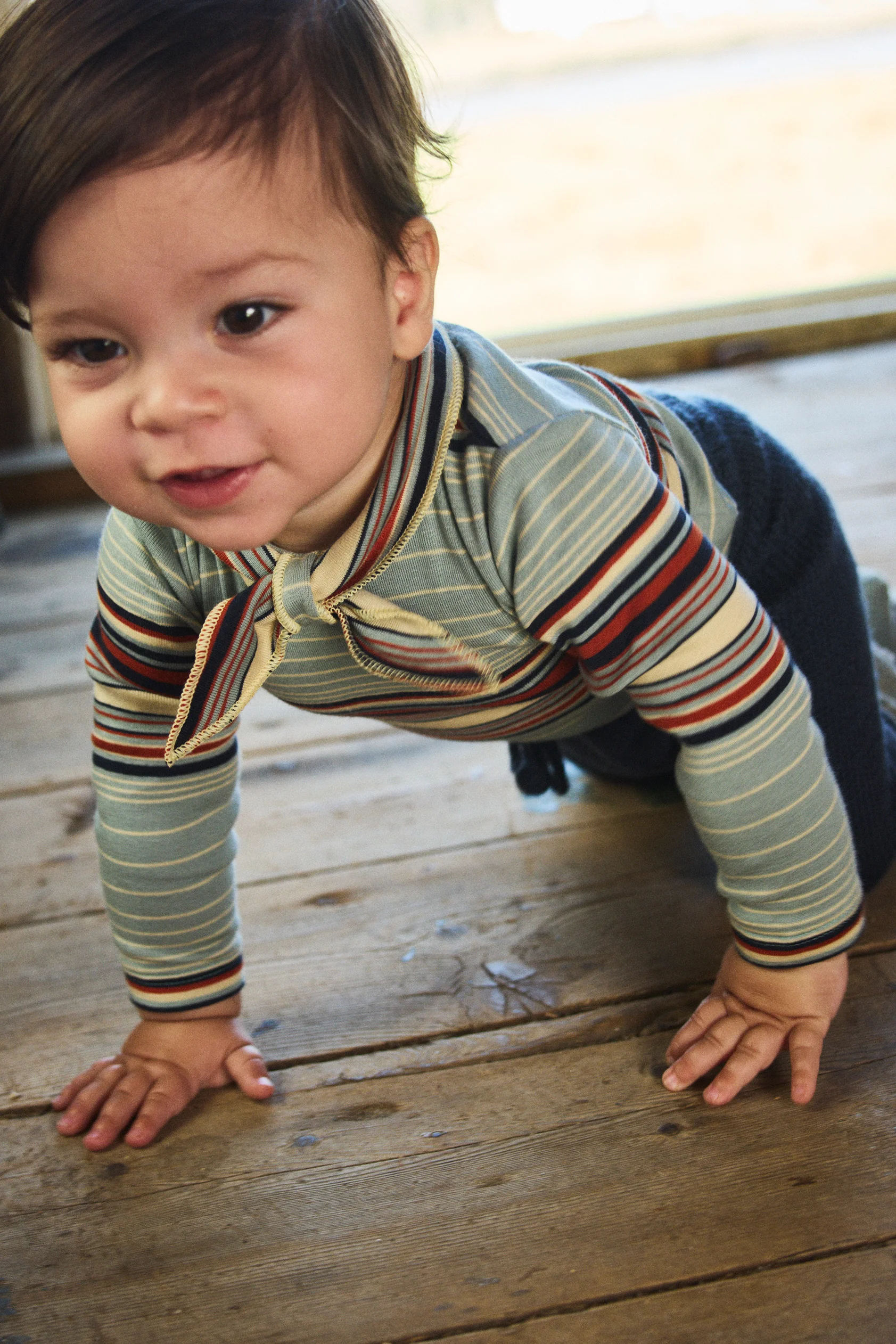 Baby Long Sleeve Scout Onesie - Image 8