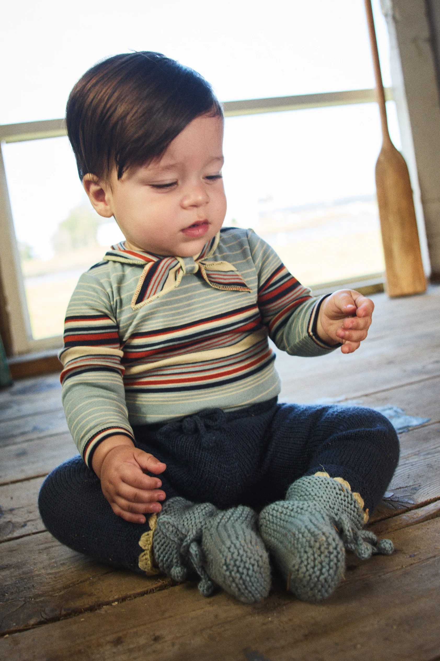 Baby Long Sleeve Scout Onesie - Image 9