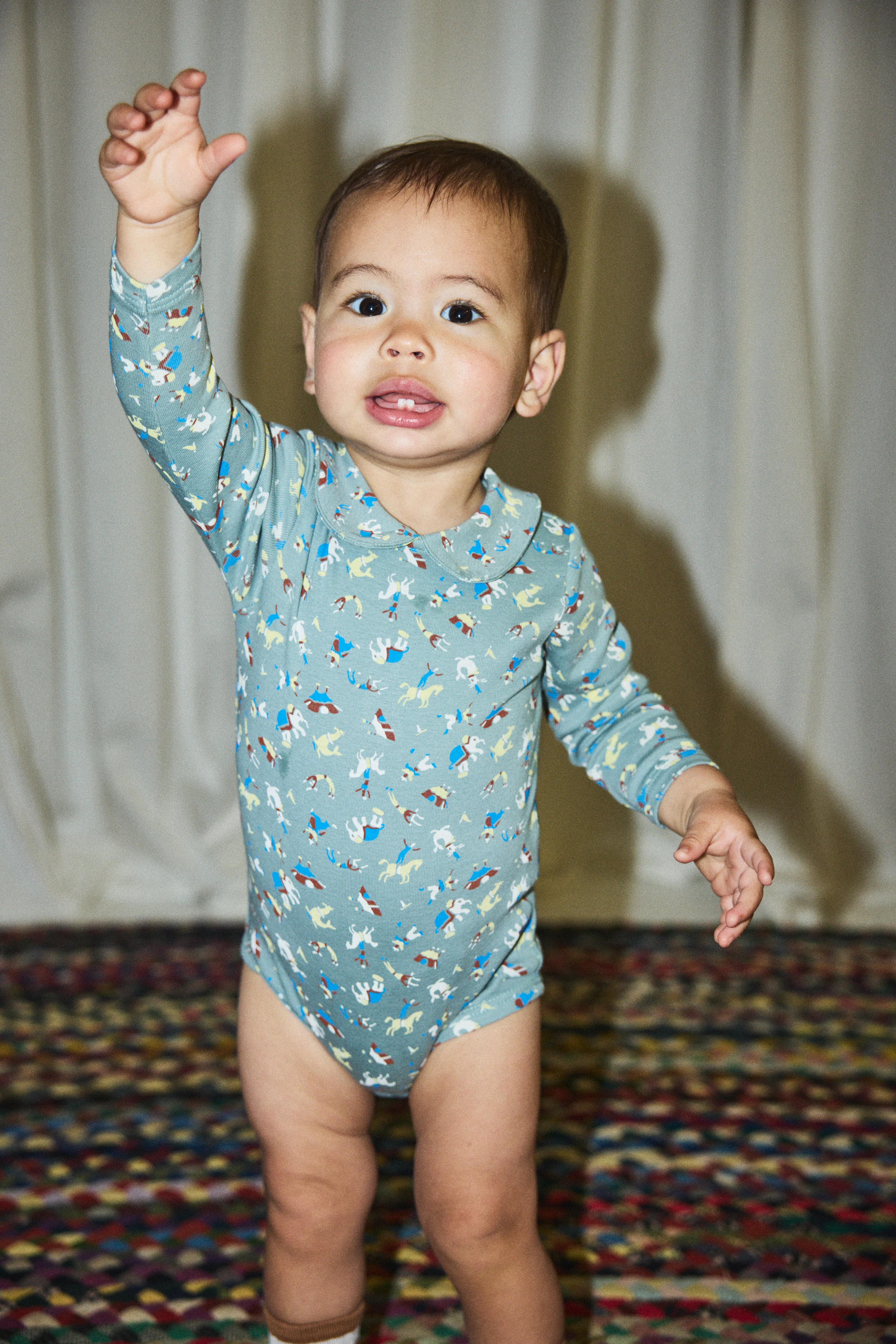 Baby Petit Collar Onesie - Image 2
