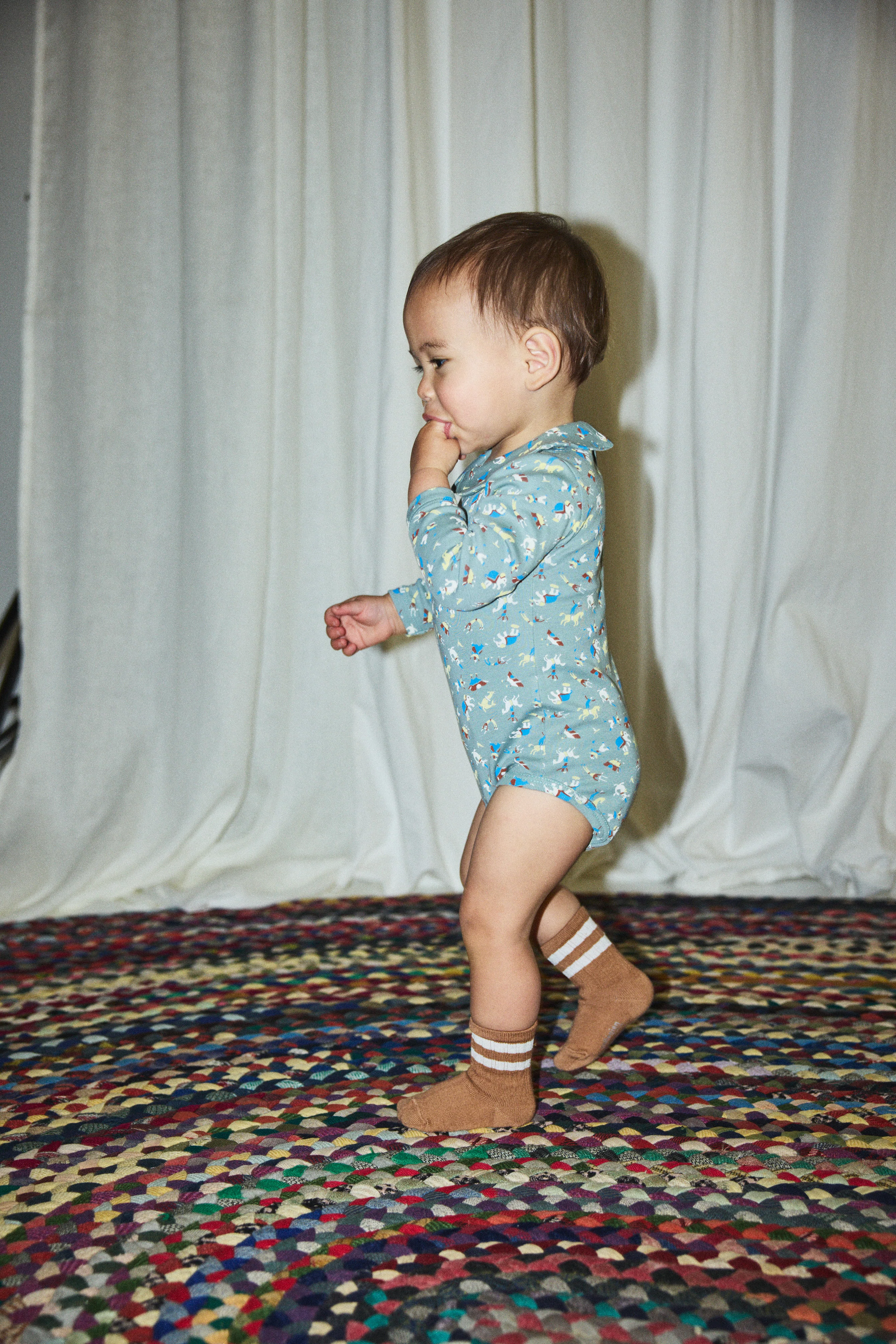 Baby Petit Collar Onesie - Image 3