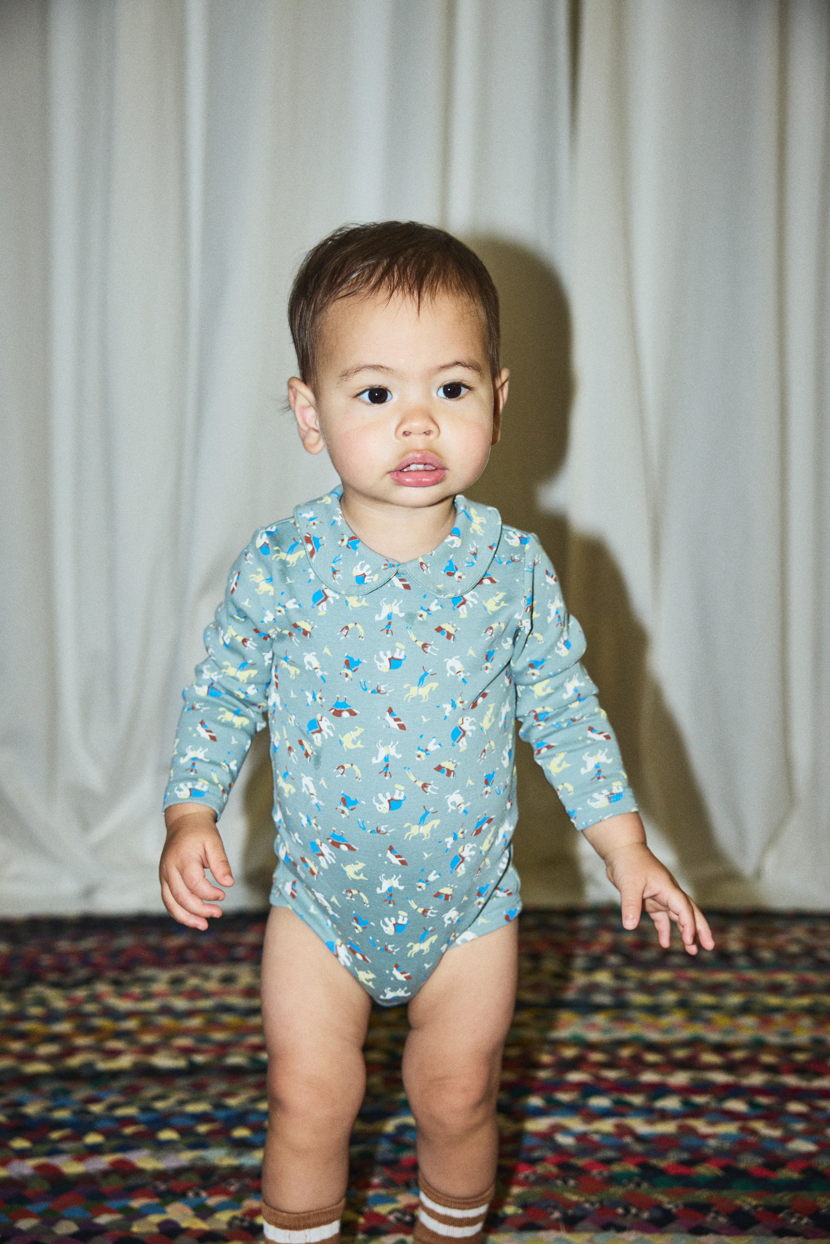 Baby Petit Collar Onesie - Image 5