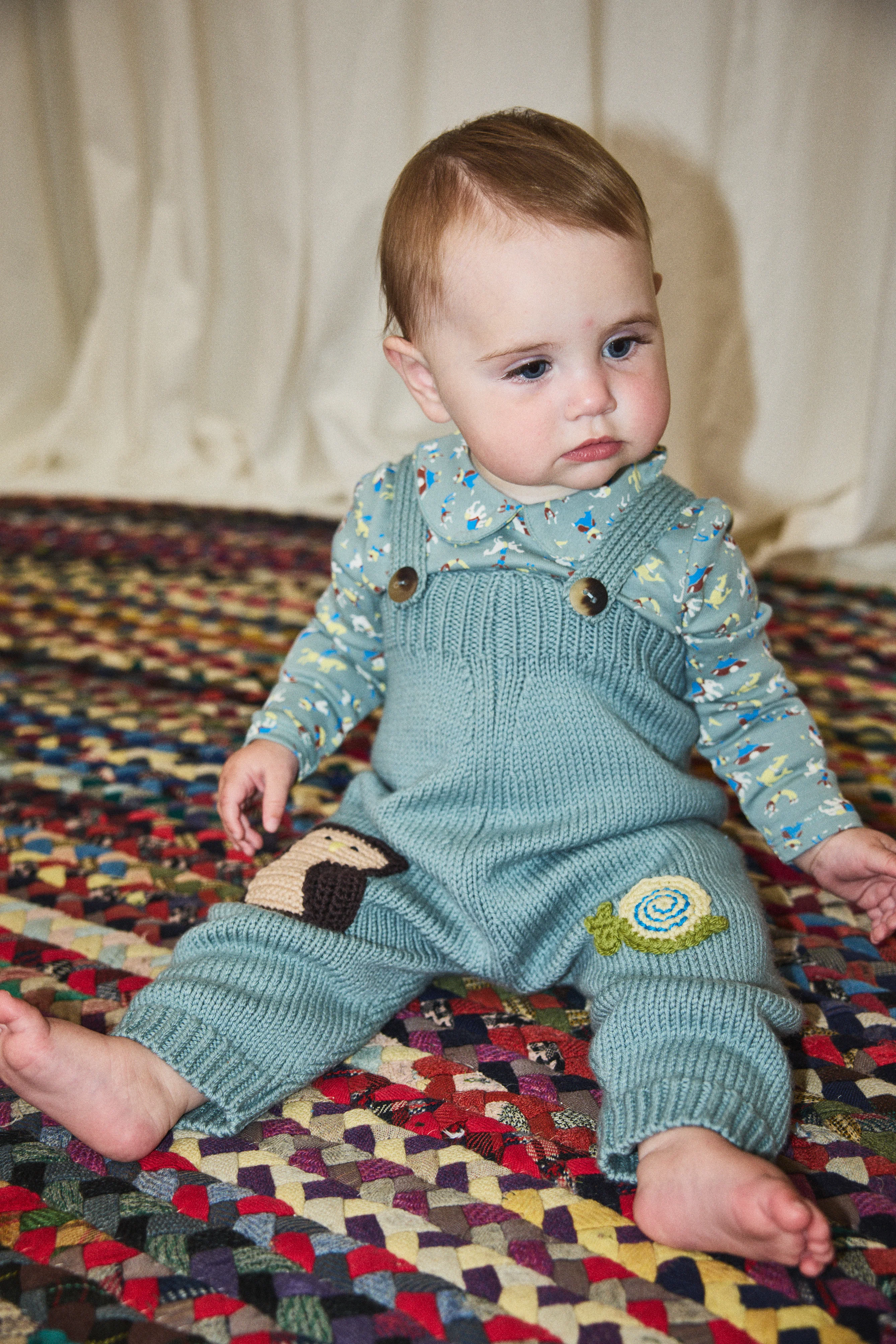 Baby Petit Collar Onesie - Image 6
