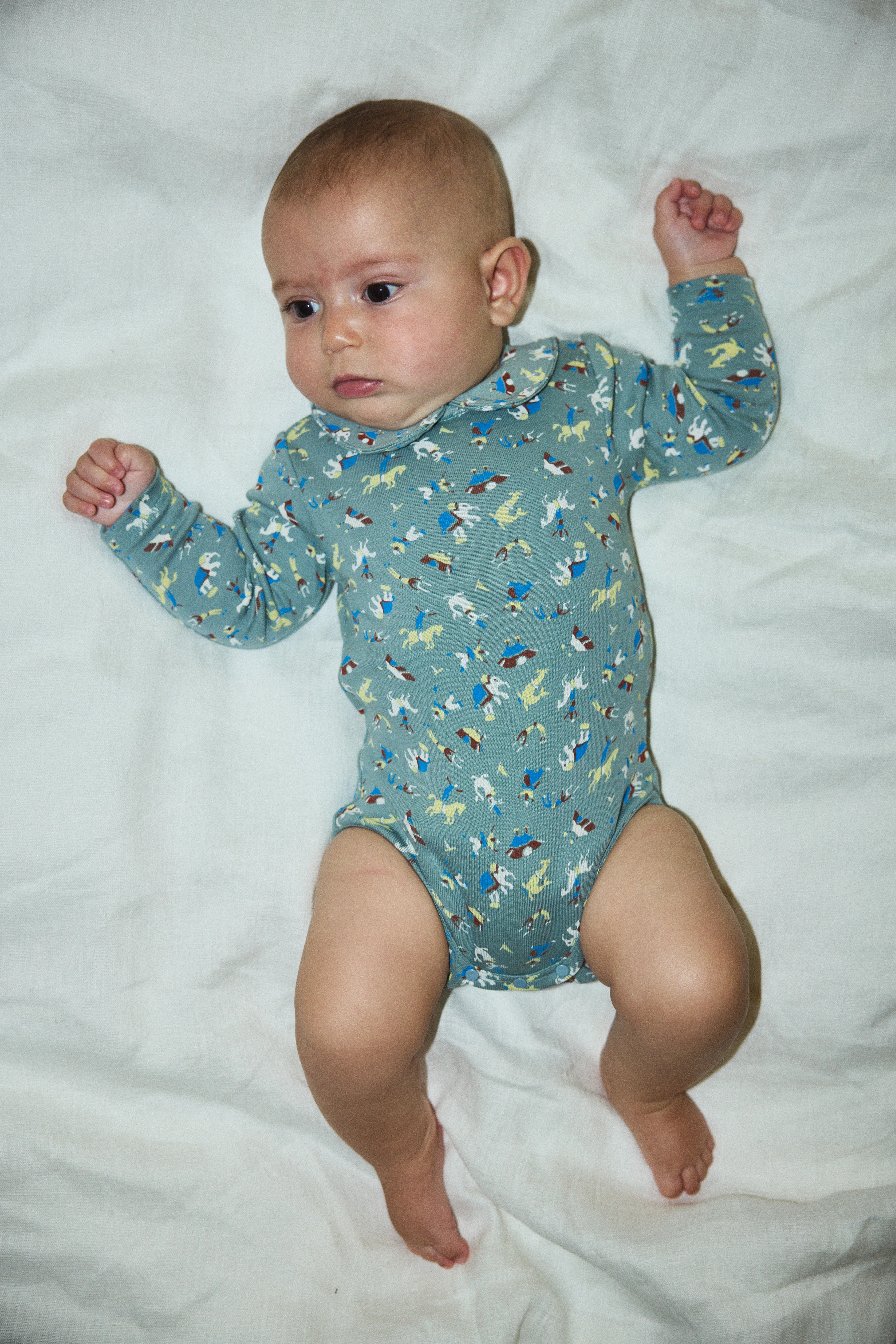 Baby Petit Collar Onesie - Image 7