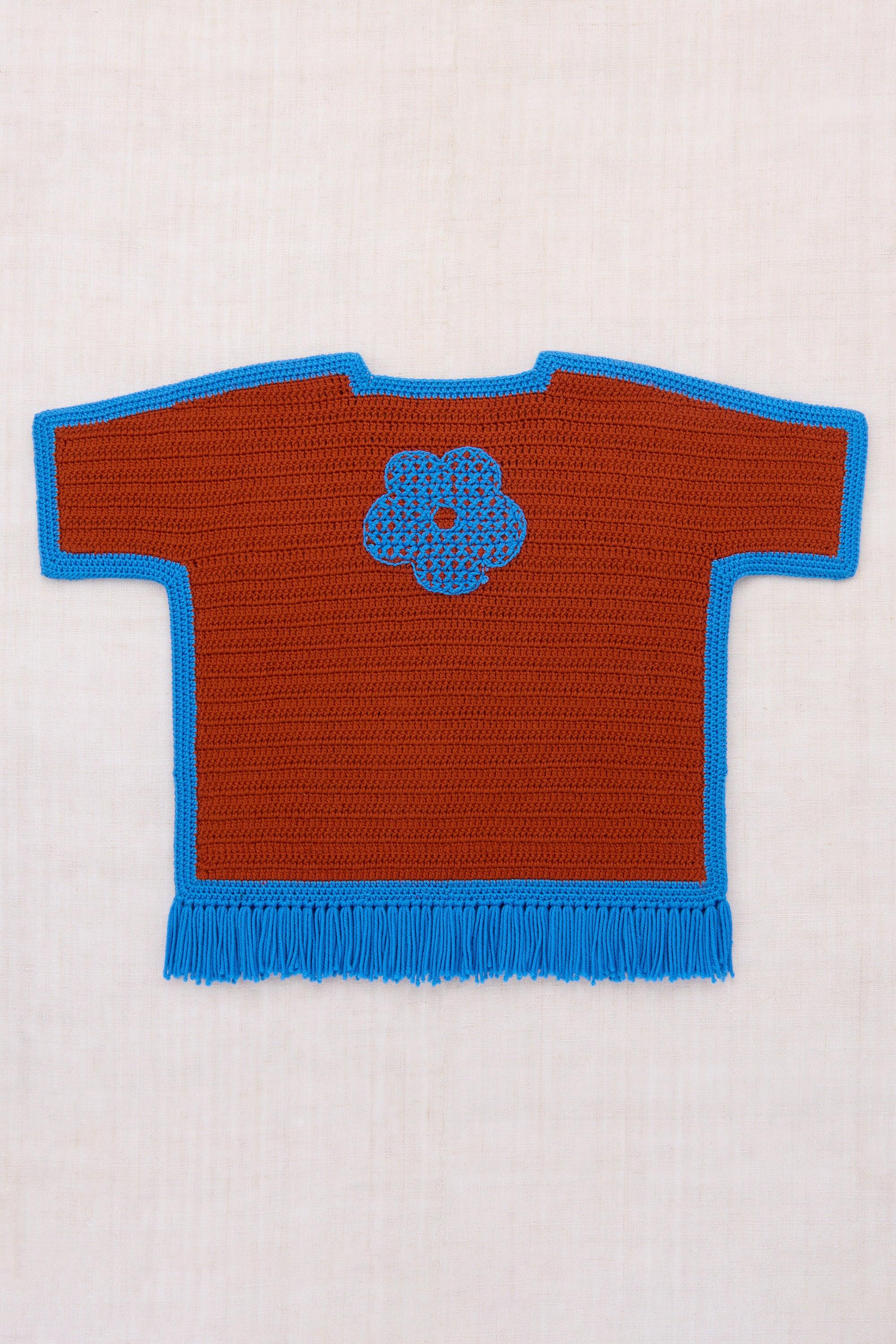 Blomma Crochet Fringe Poncho - Image 7