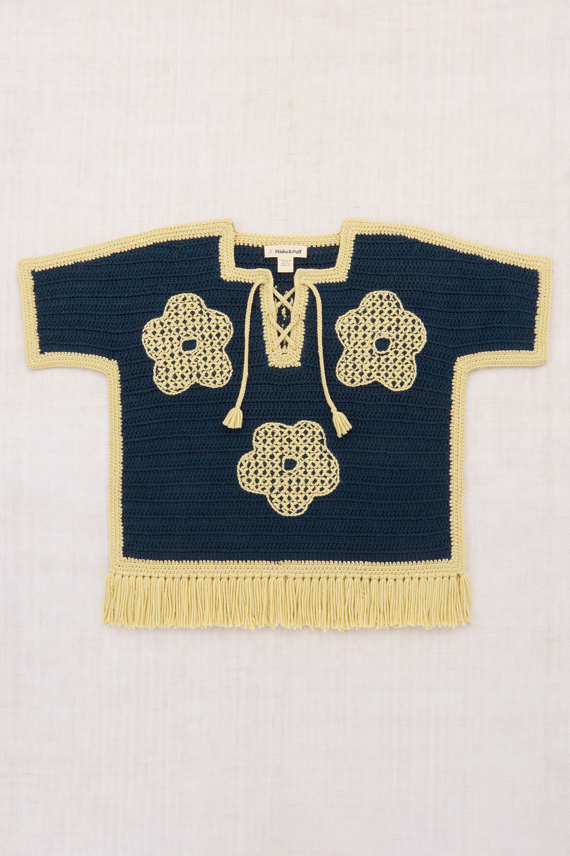 Blomma Crochet Fringe Poncho - Image 2
