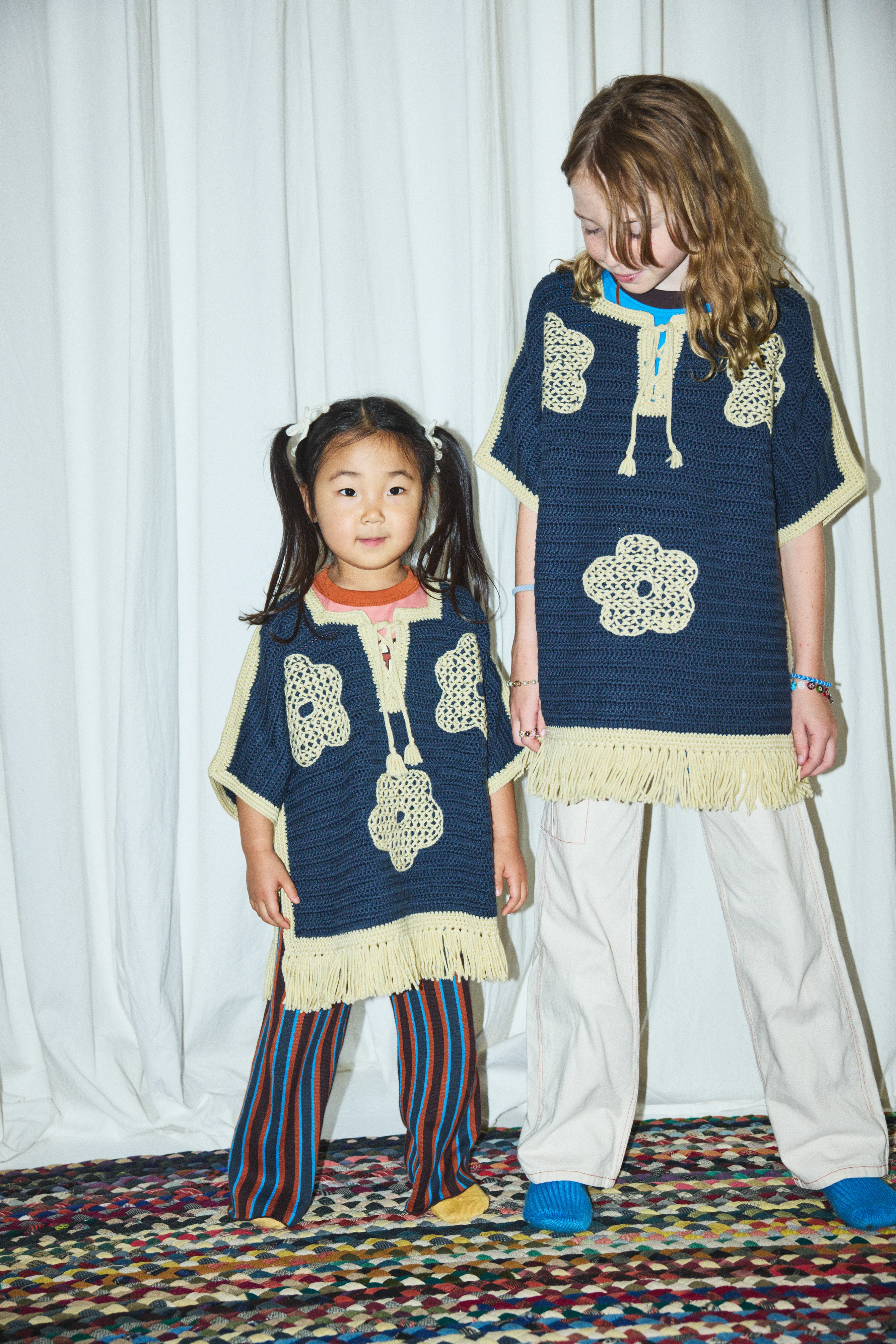 Blomma Crochet Fringe Poncho - Image 7