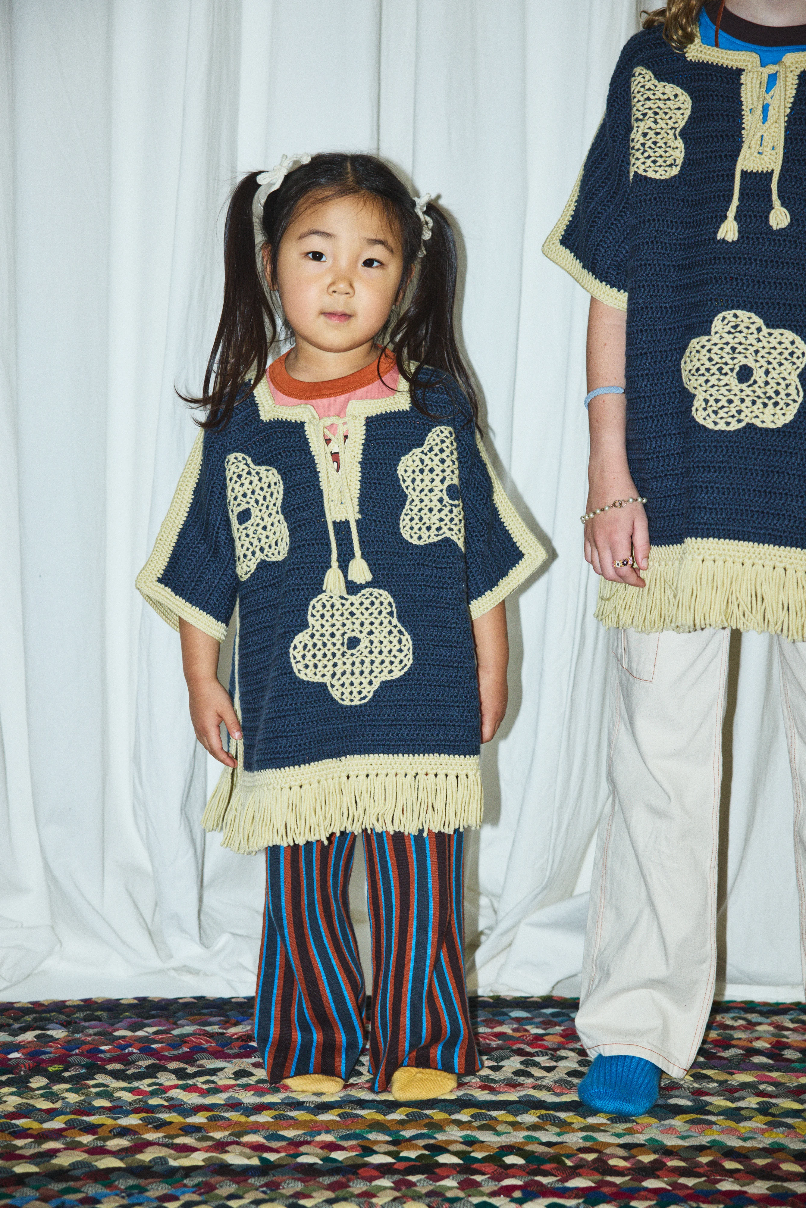 Blomma Crochet Fringe Poncho - Image 8