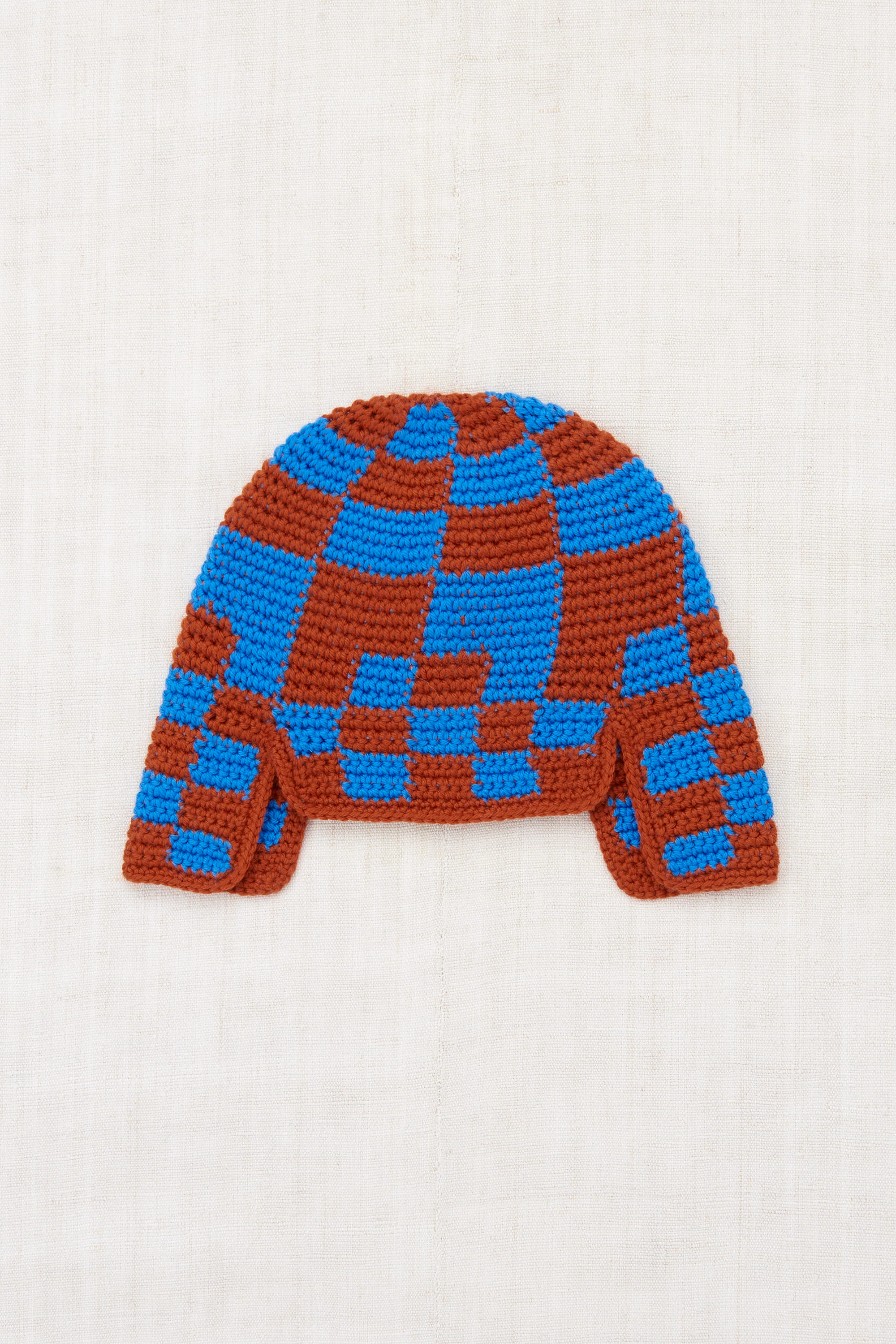 Checkered Crochet Rover Cap - Image 5