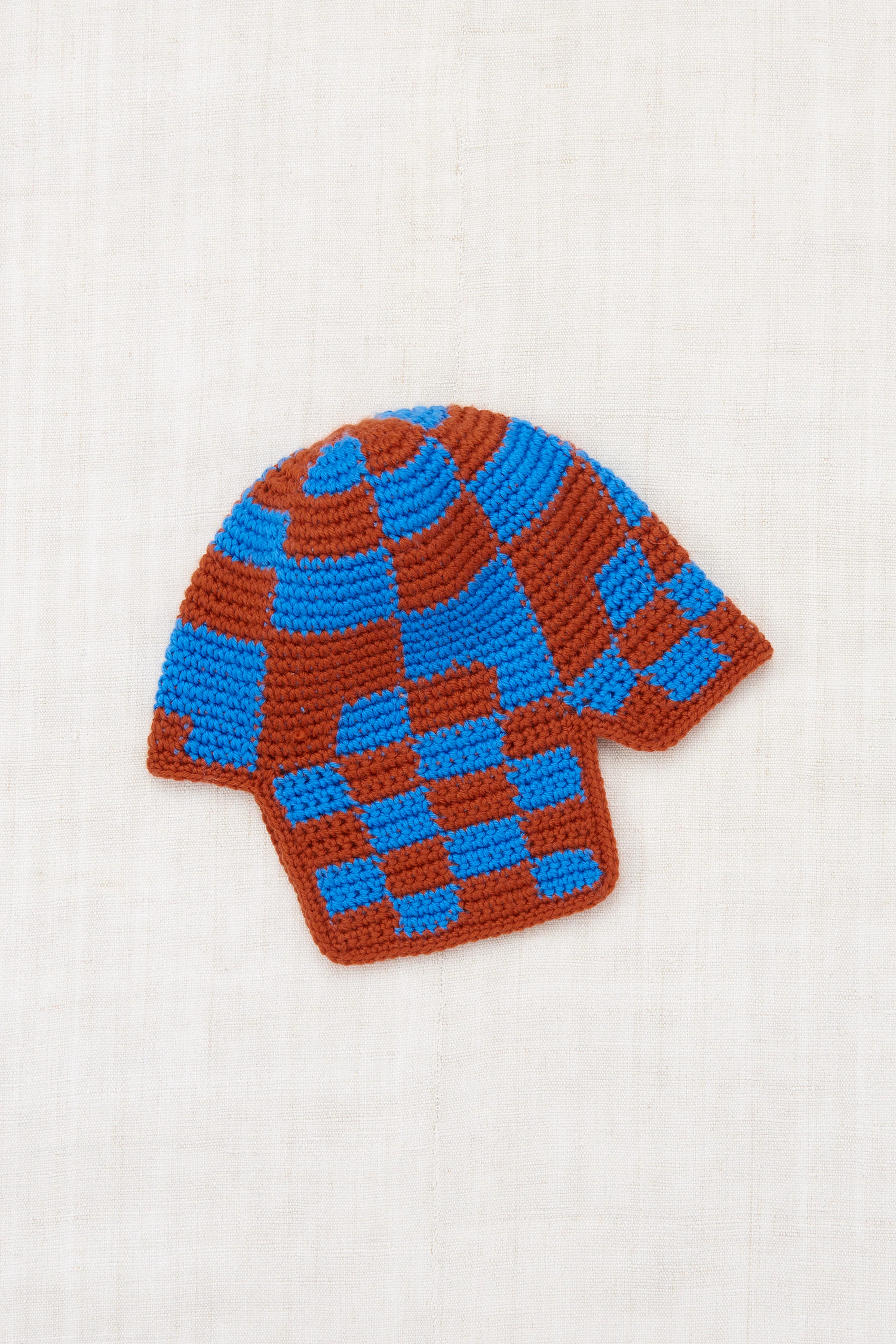 Checkered Crochet Rover Cap - Image 6