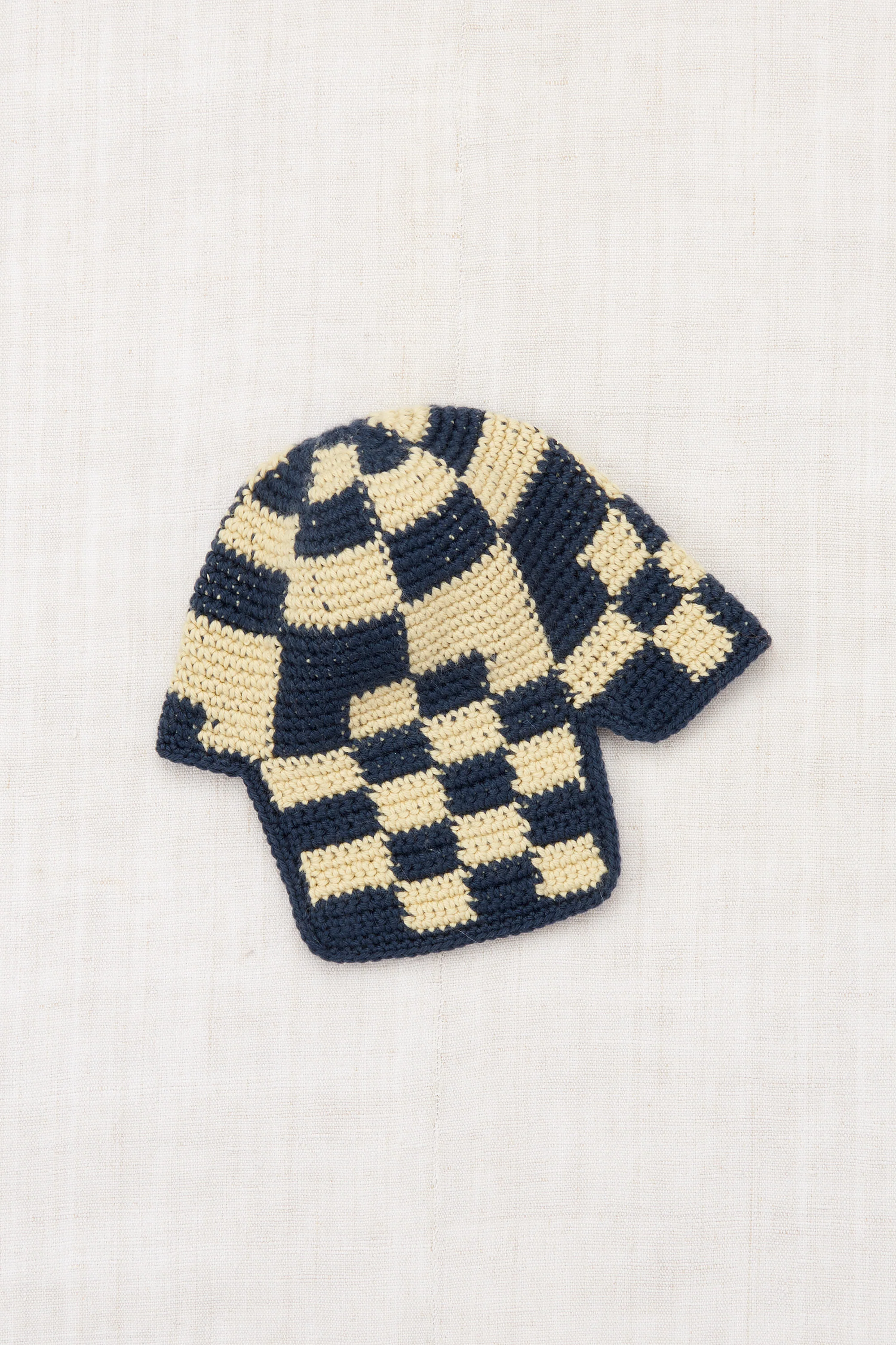 Checkered Crochet Rover Cap - Image 2