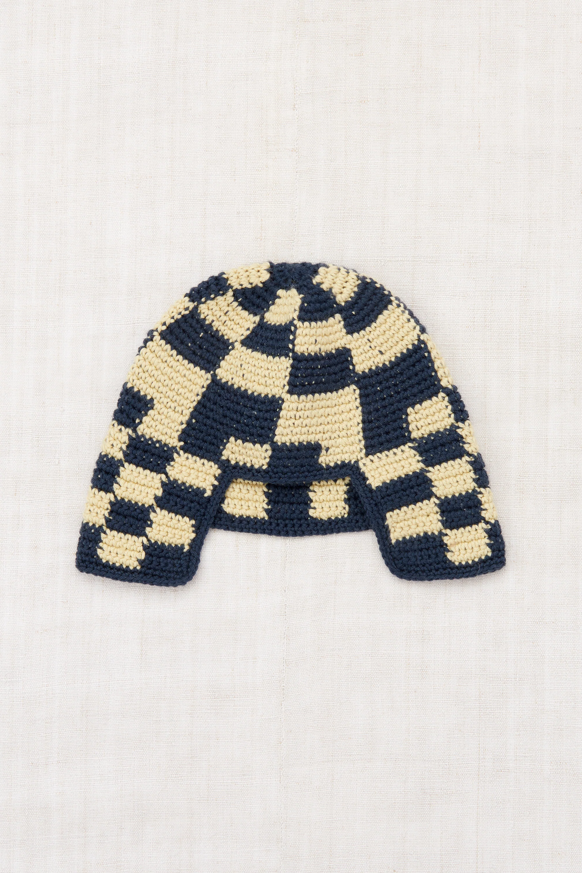 Checkered Crochet Rover Cap - Image 3
