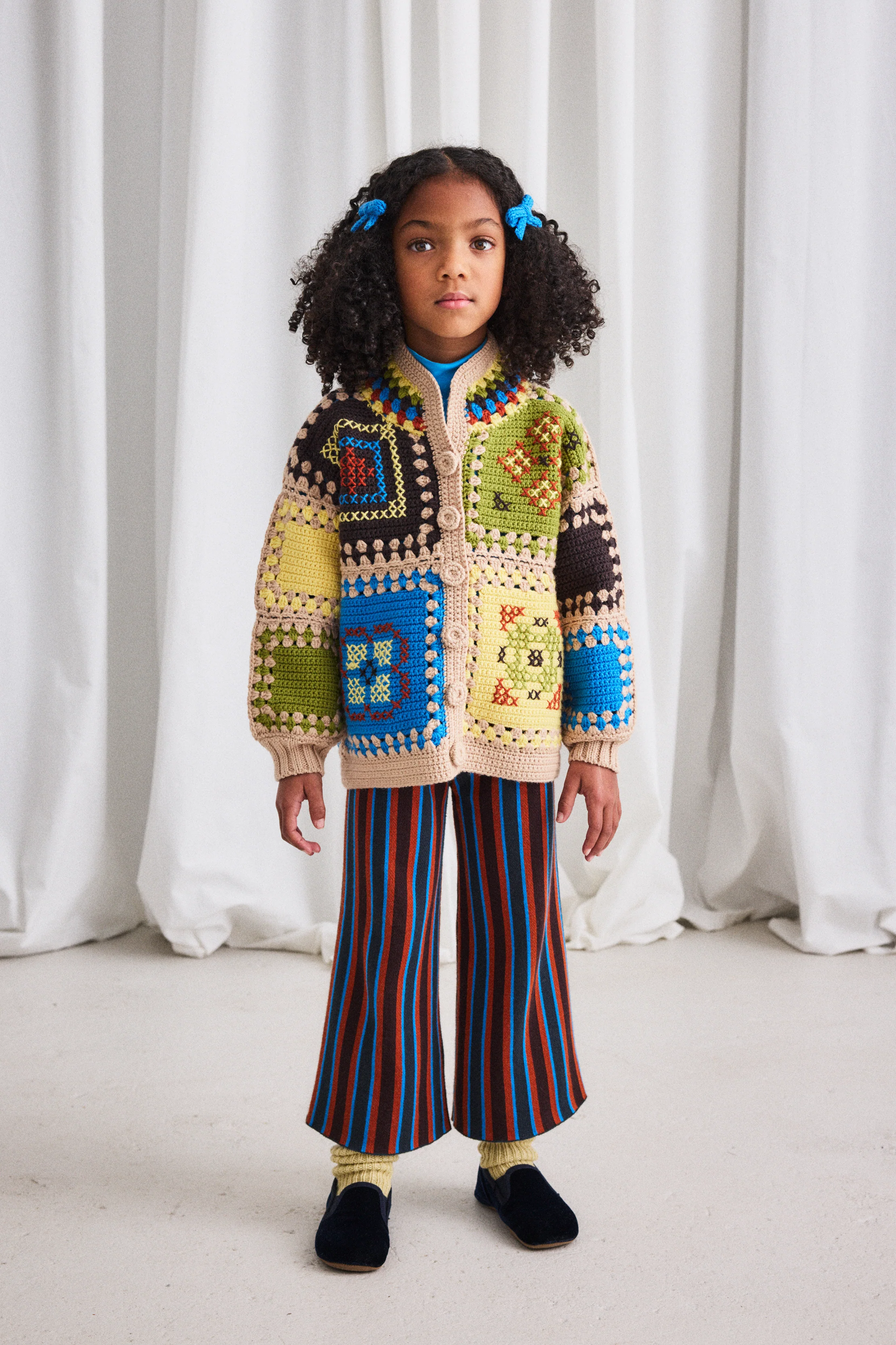 Cross Stitch Crochet Jacket - Image 3