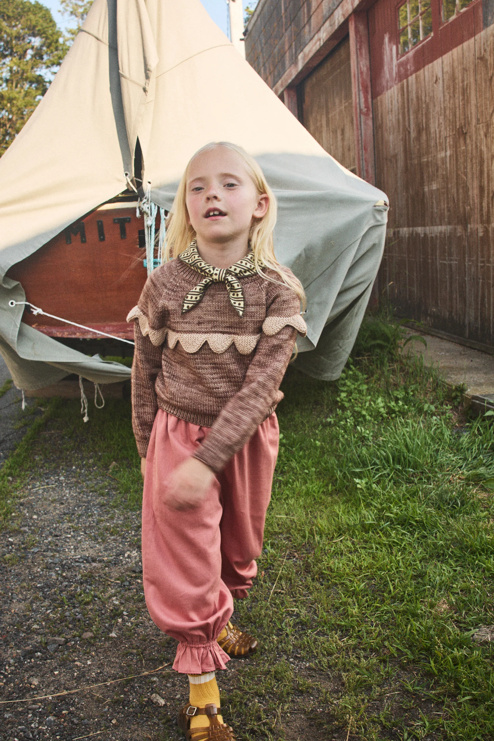 Scallop Yoke Sweater - Image 6
