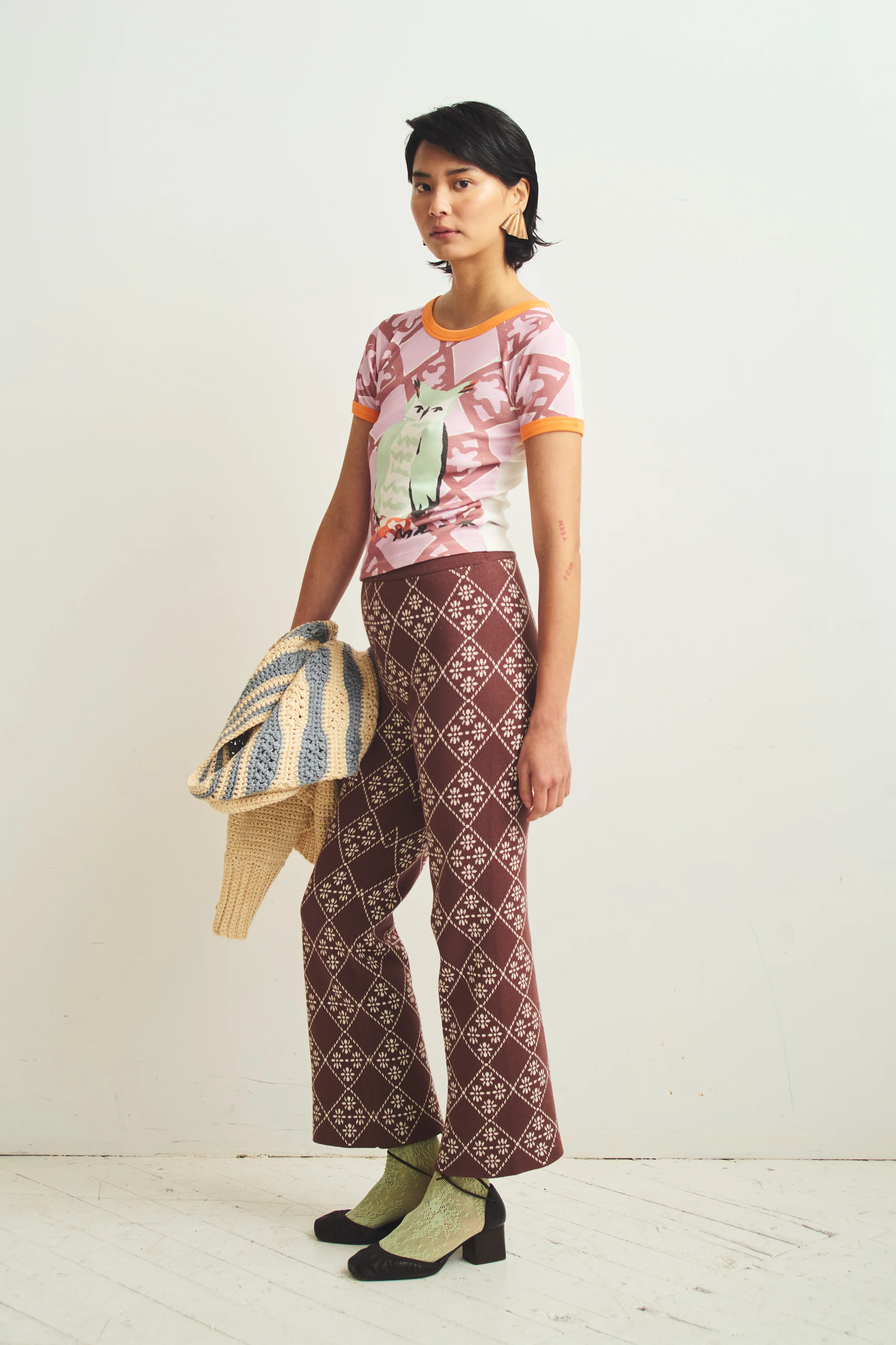 Great Owl Ringer Tee - Image 4