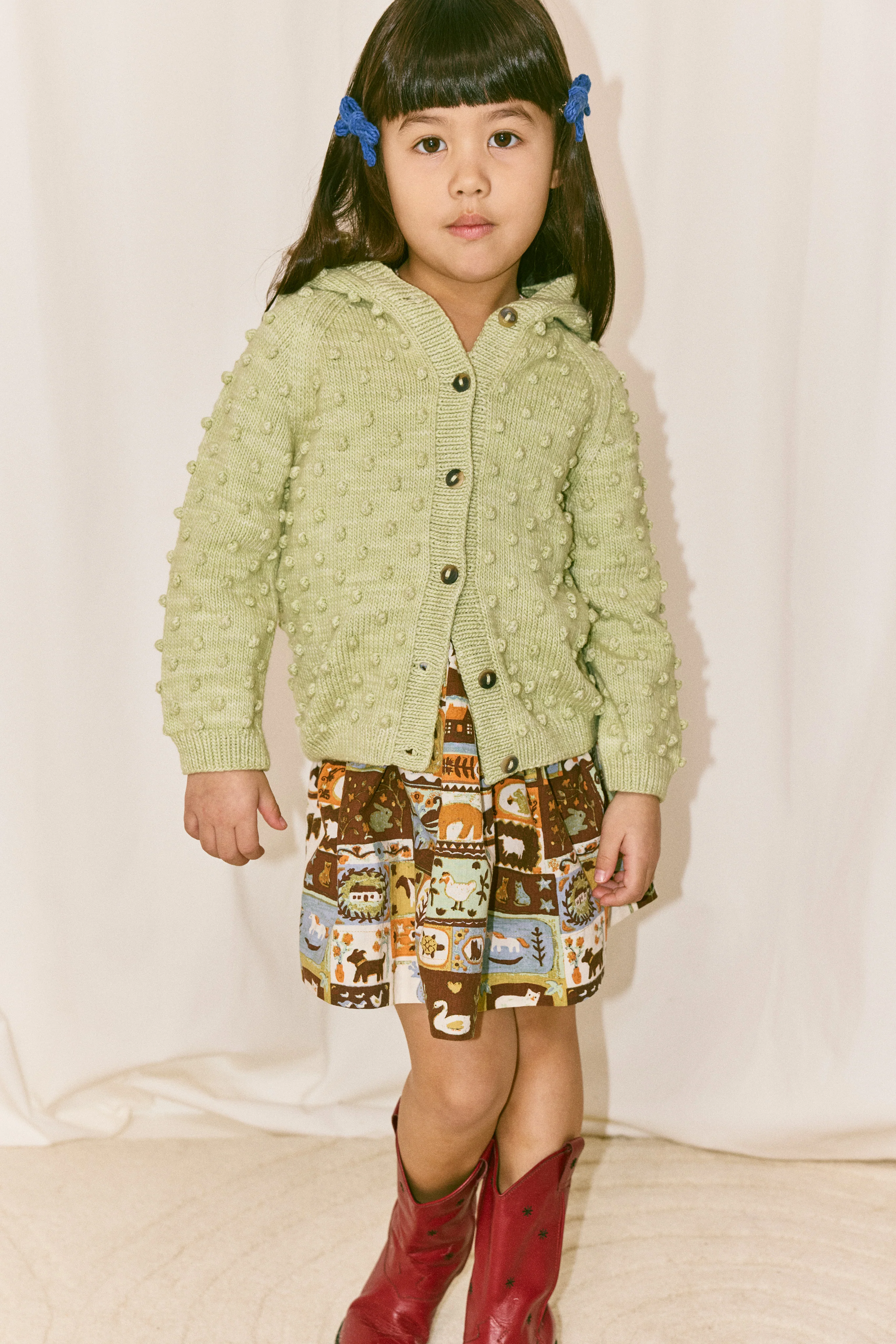 Hooded Popcorn Cardigan - Image 2