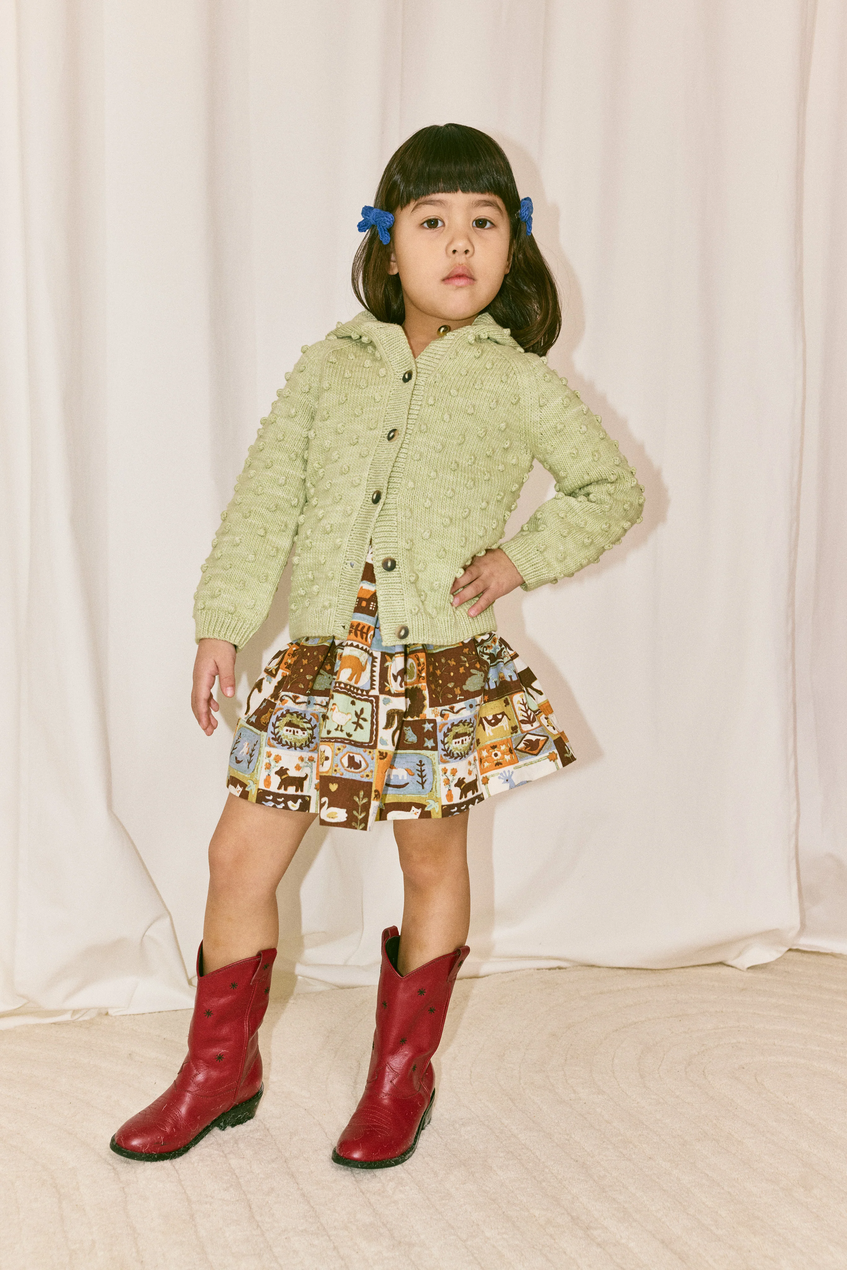 Hooded Popcorn Cardigan - Image 3