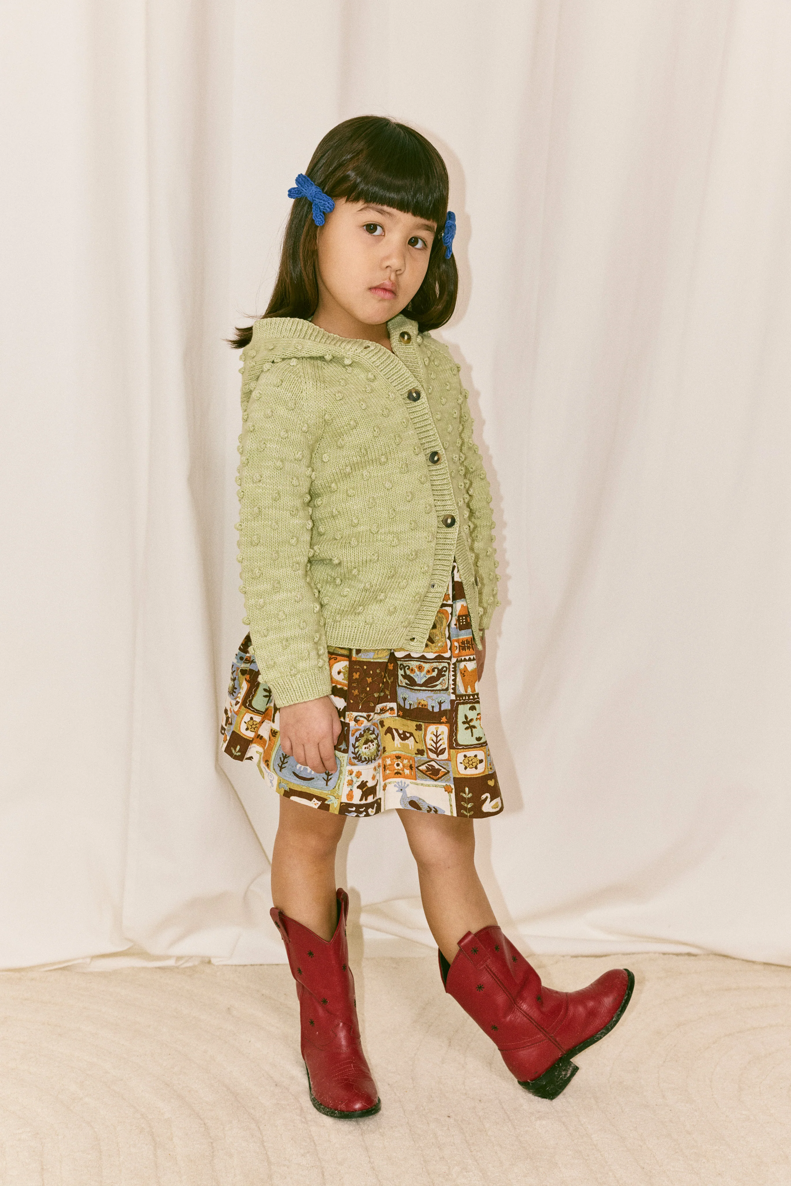 Hooded Popcorn Cardigan - Image 4