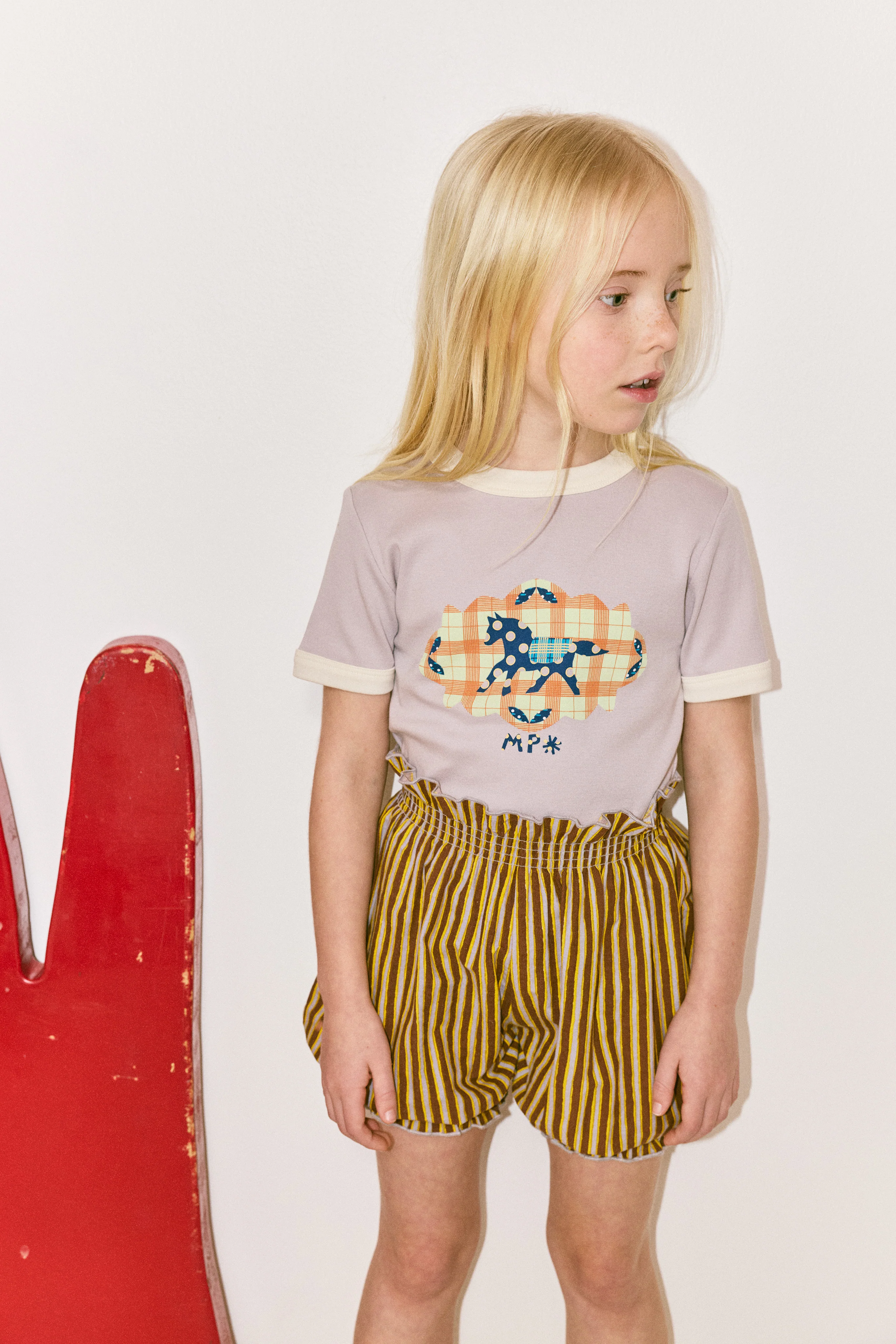 Horse Trot Collage Ringer Tee - Image 2