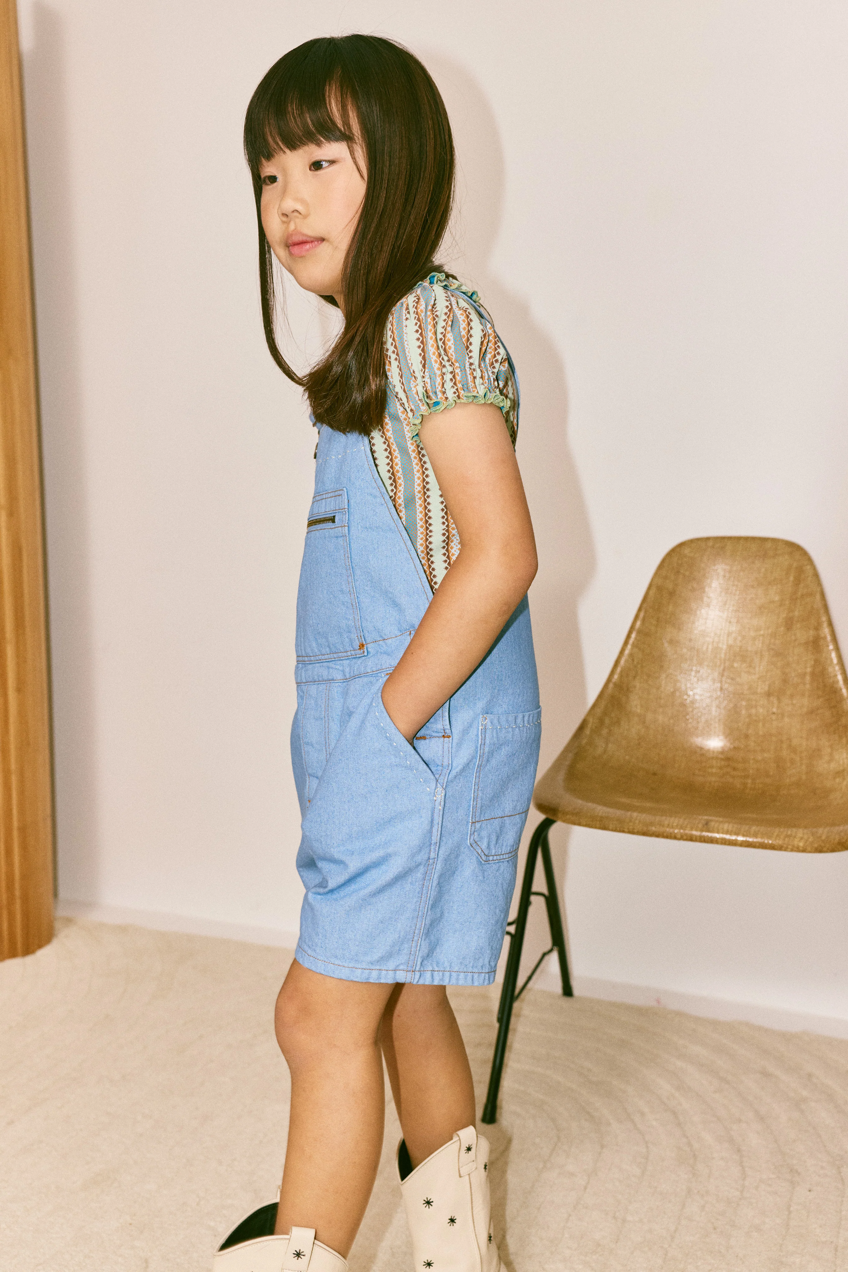 Zip Overall Shorts - Image 4