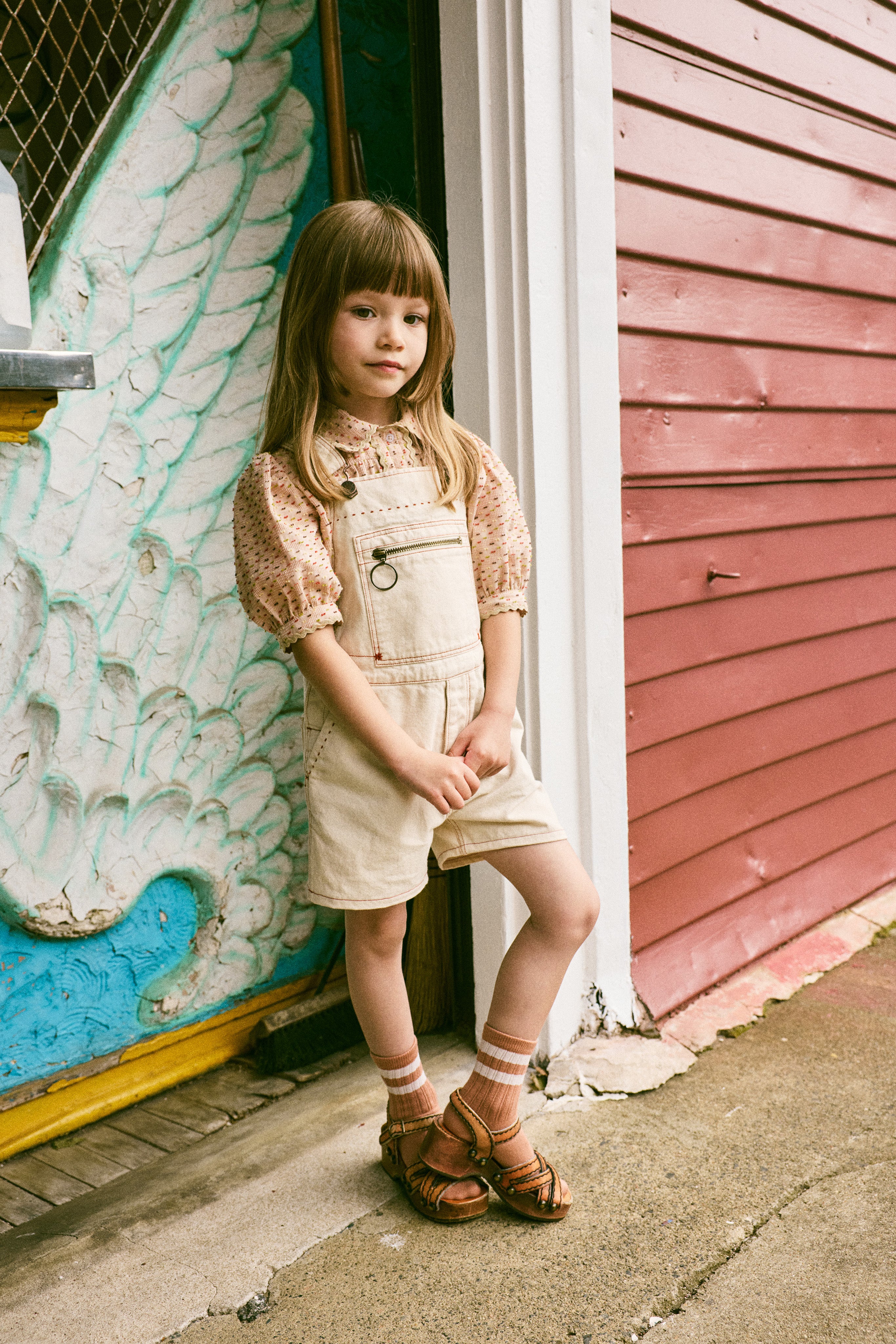 Zip Overall Shorts - Image 4