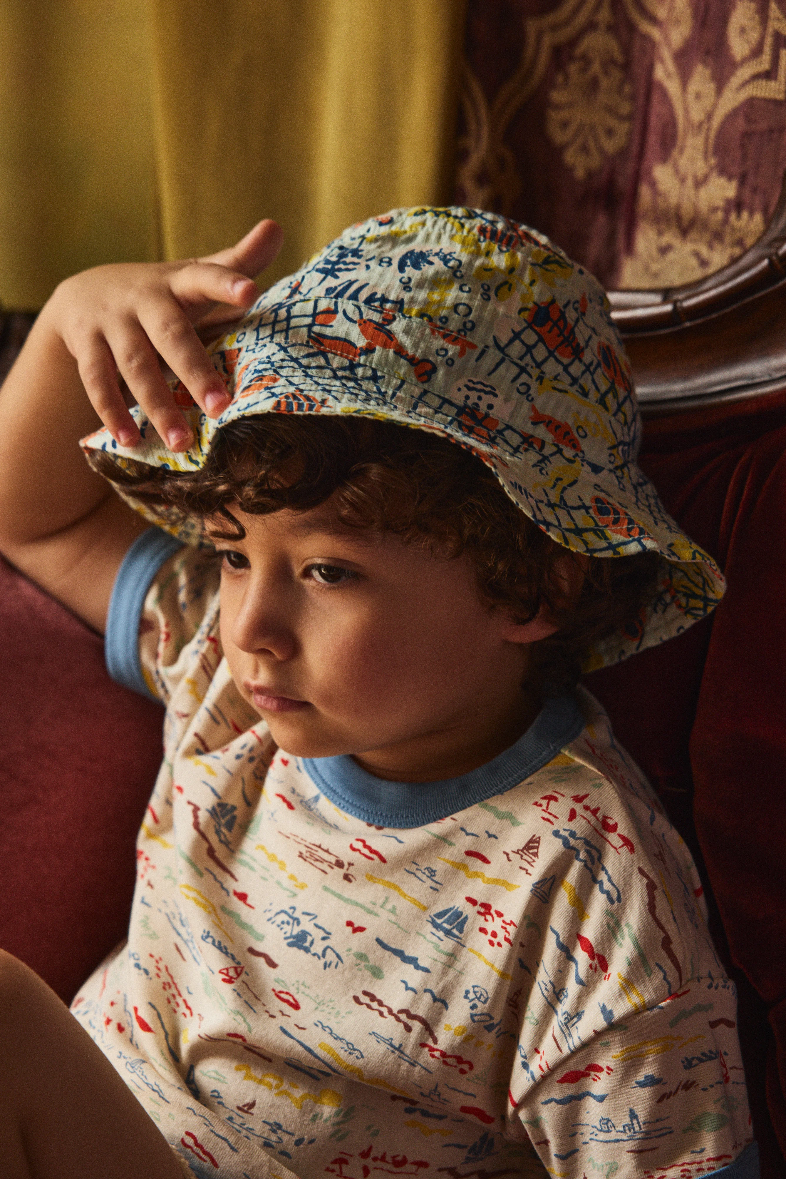 Seersucker Bucket Hat - Image 4