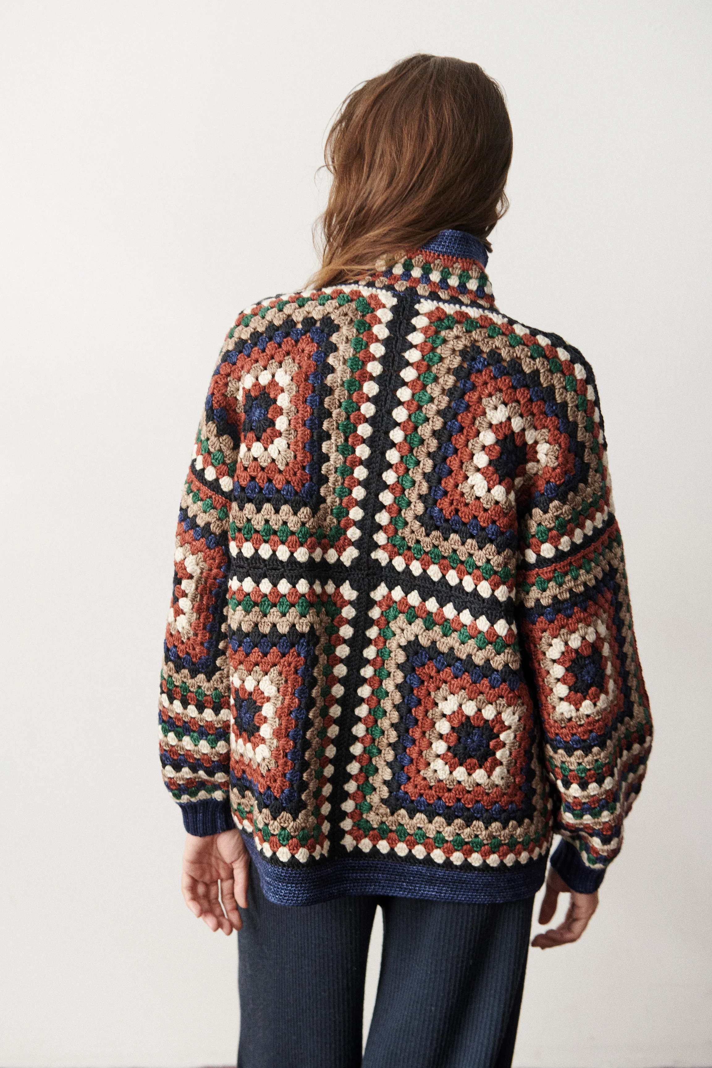 Crochet Big Square Jacket - Image 10