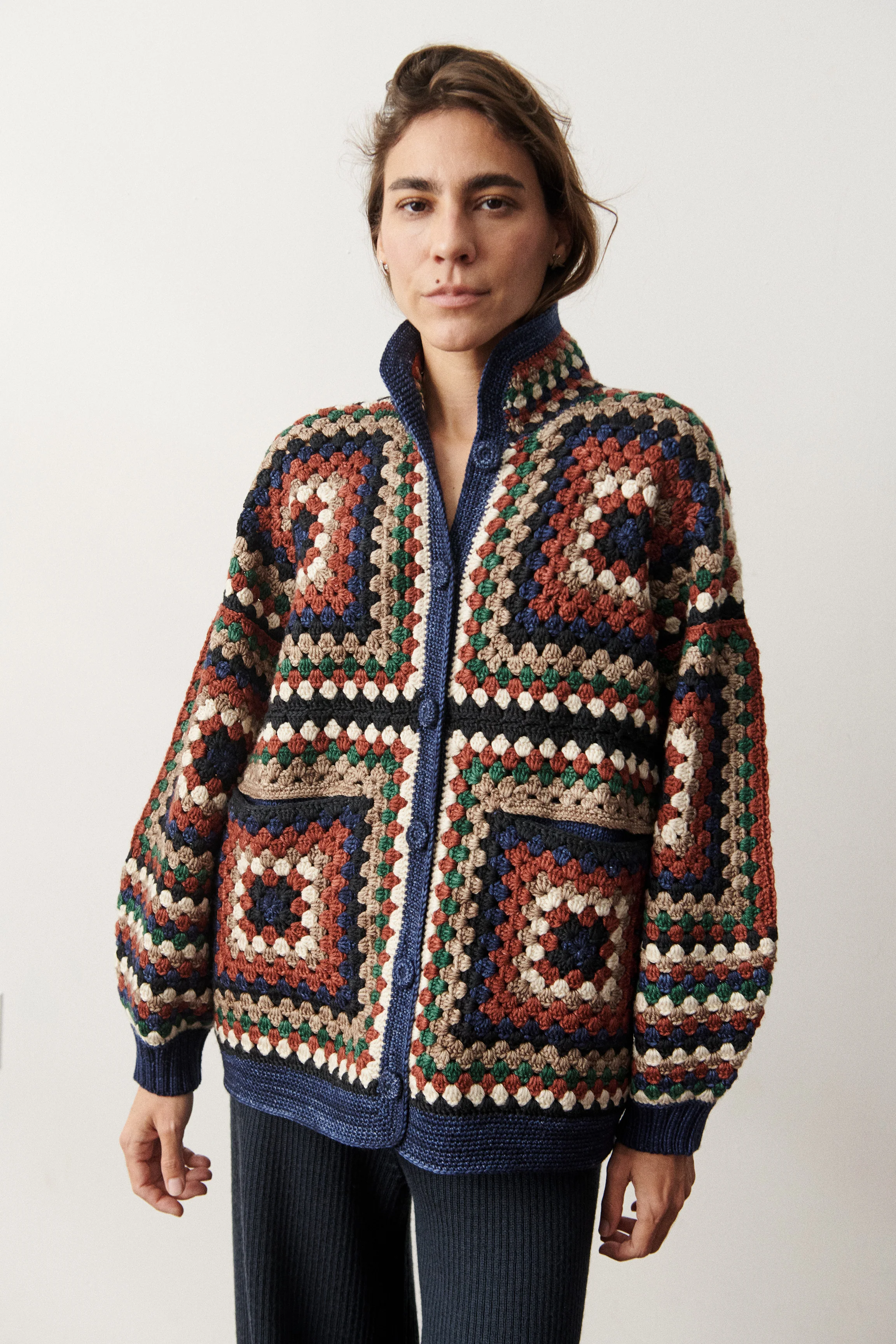 Crochet Big Square Jacket - Image 2
