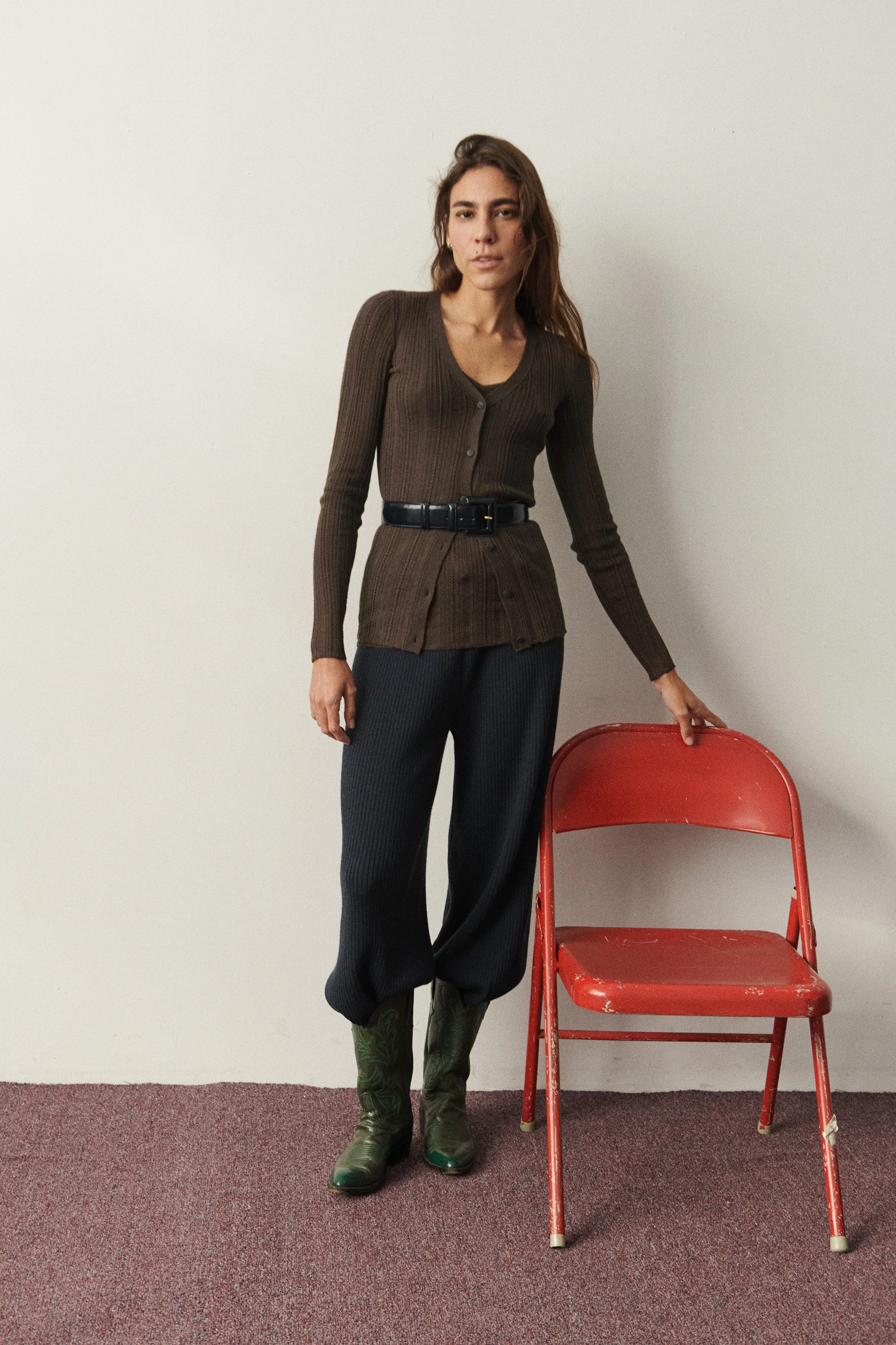 Fluted Lace Bergen Cardigan - Image 4