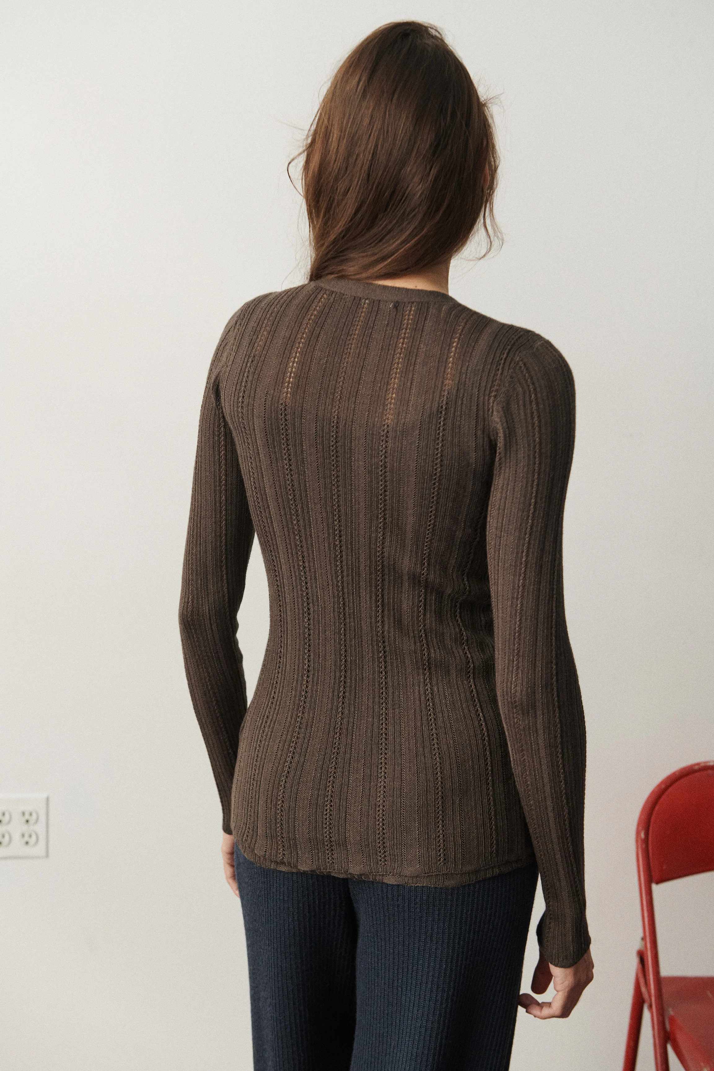Fluted Lace Bergen Cardigan - Image 6