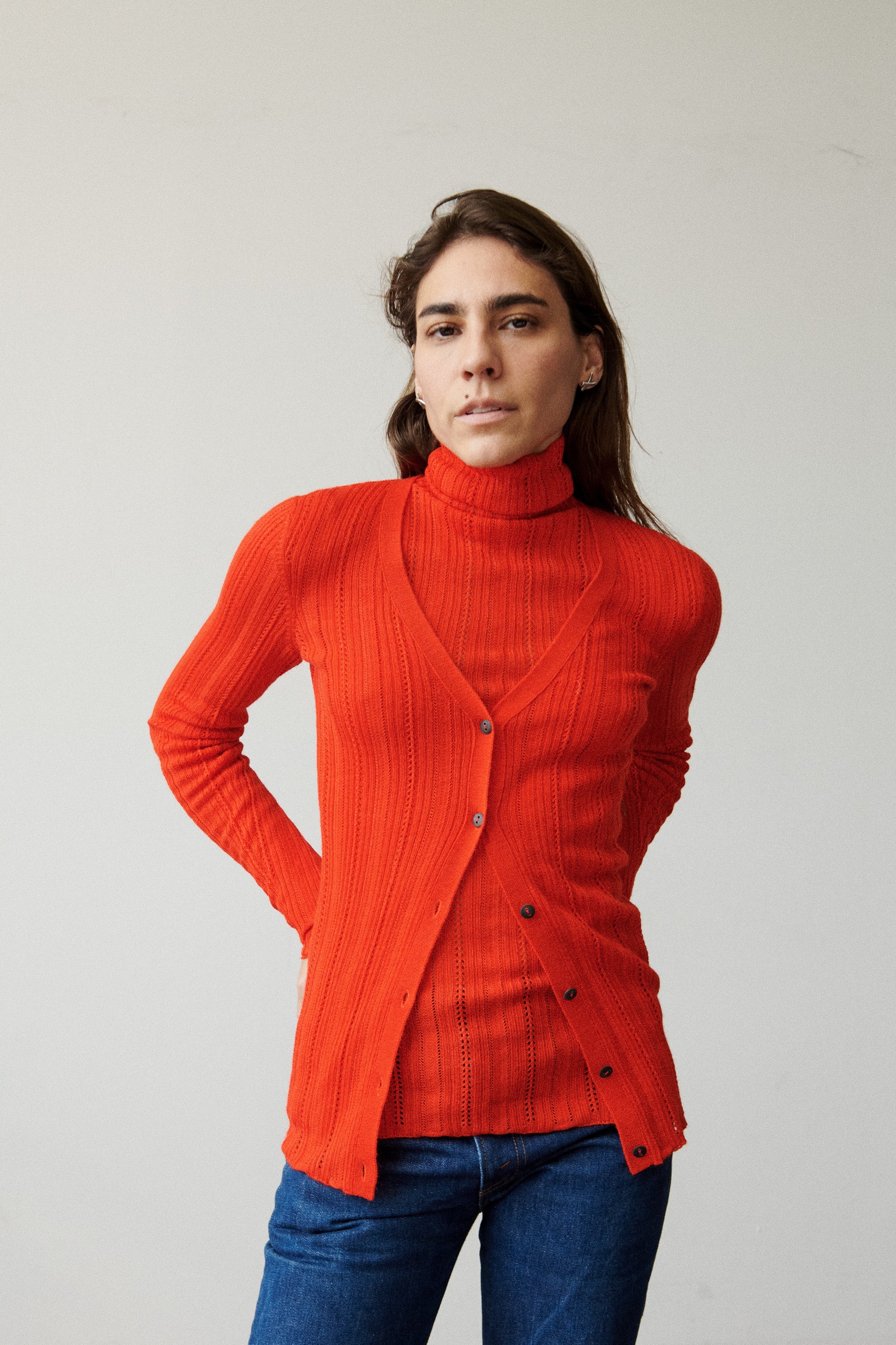 Fluted Lace Bergen Cardigan - Image 6