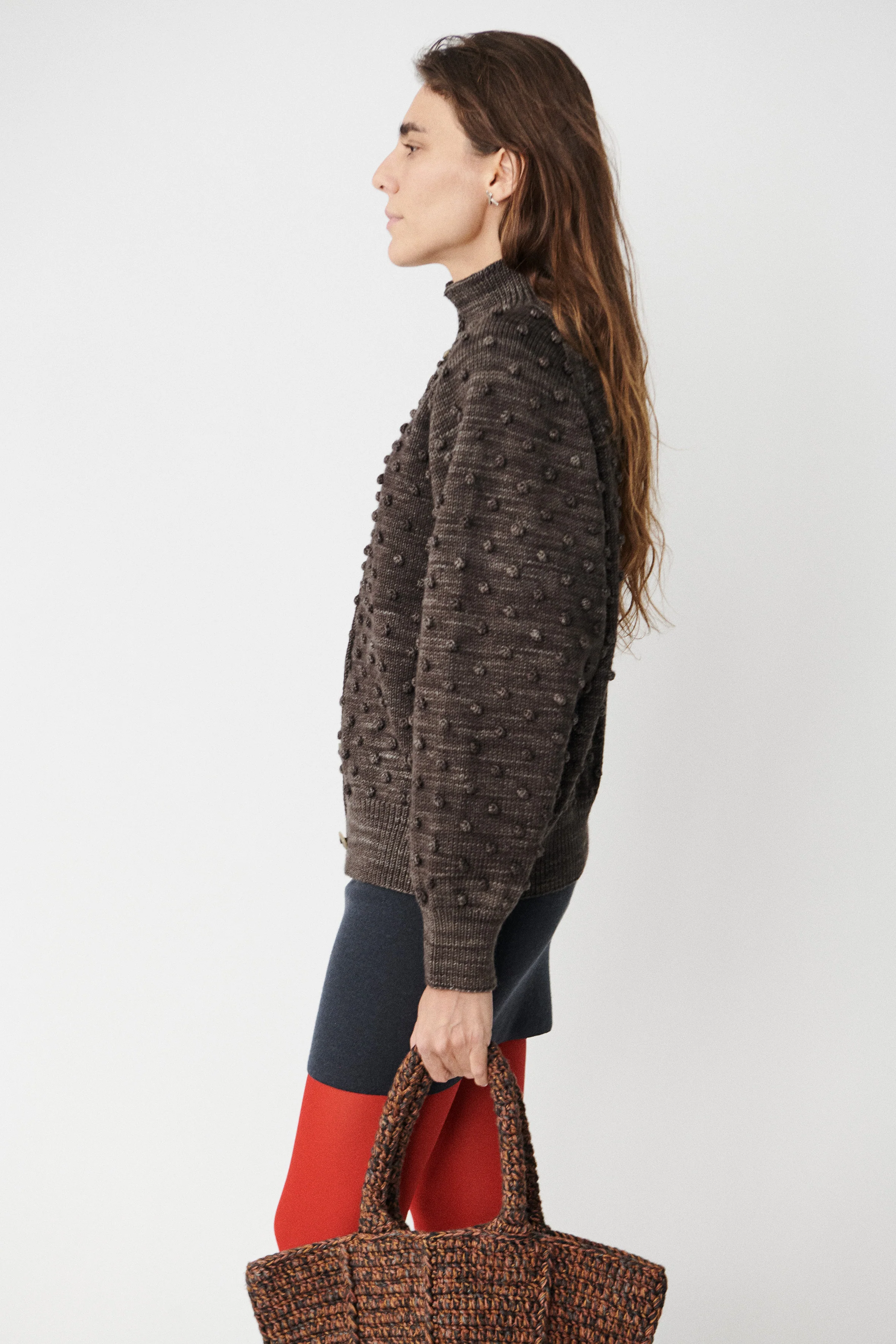 Popcorn Polo Cardigan - Image 7