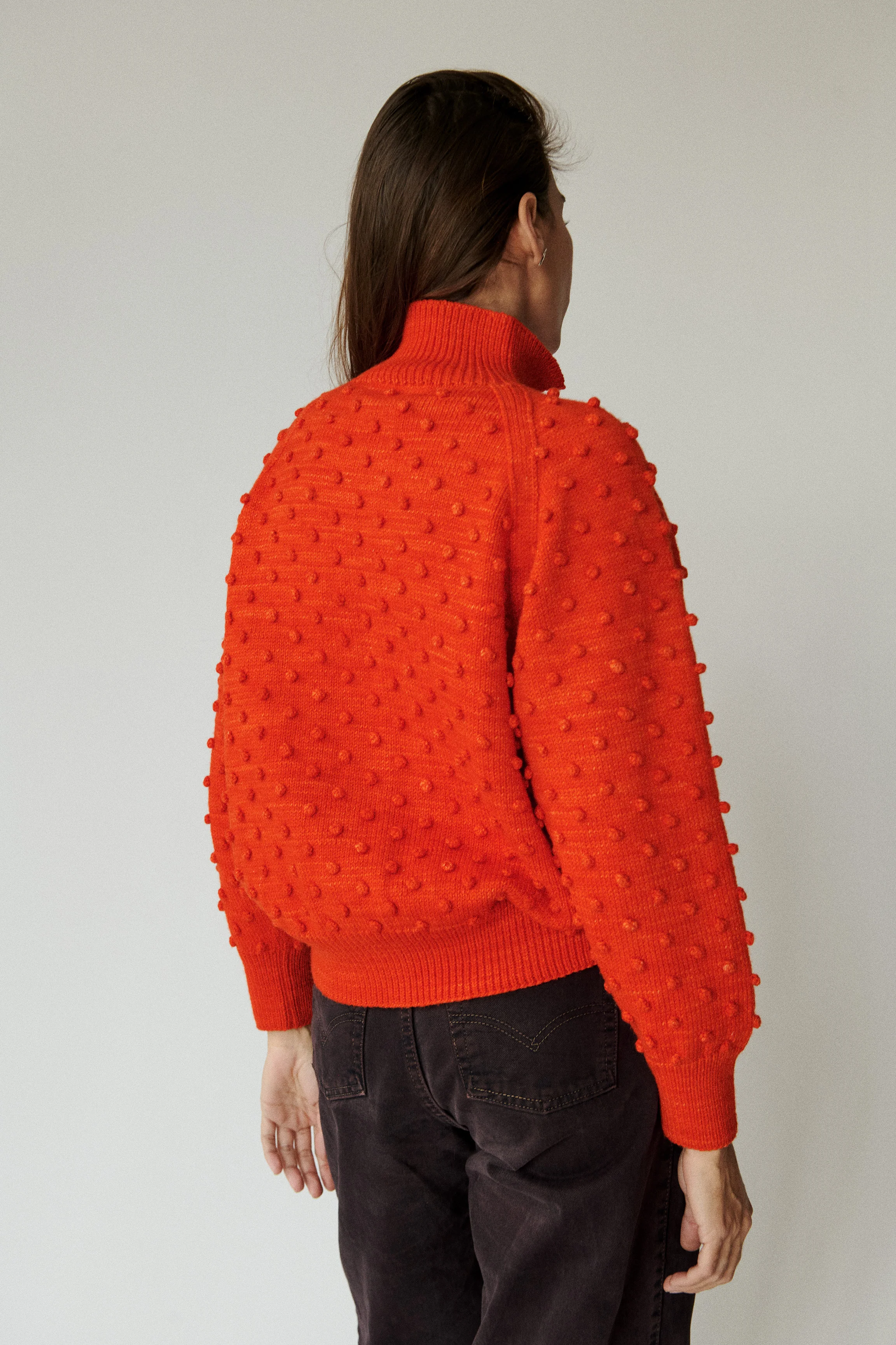 Popcorn Polo Cardigan - Image 4