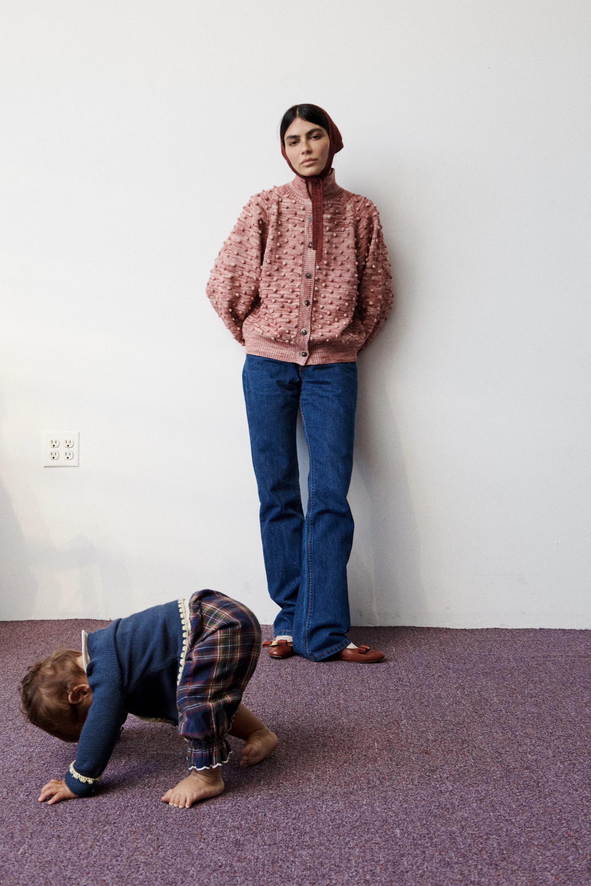 Popcorn Polo Cardigan - Image 5
