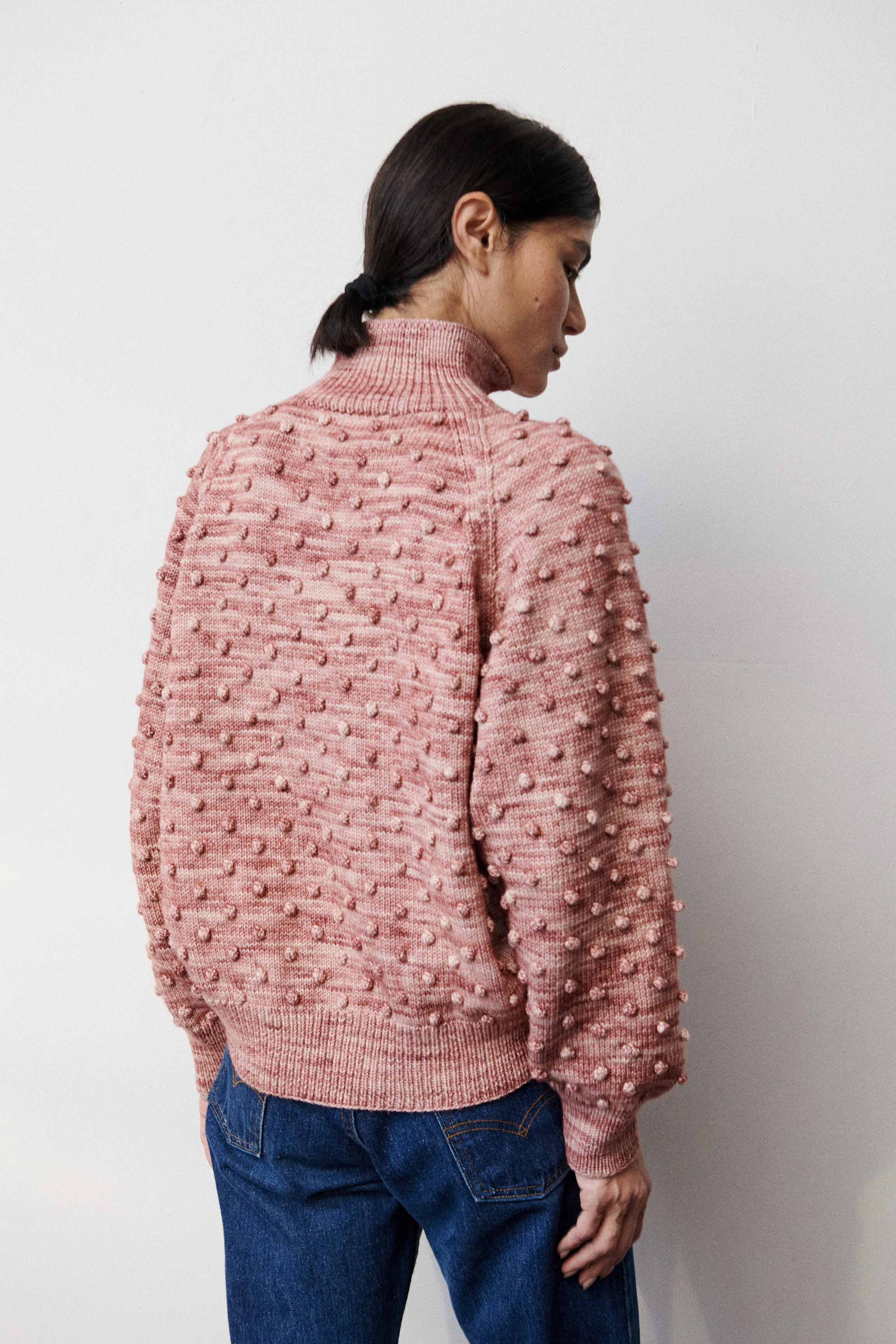 Popcorn Polo Cardigan - Image 6