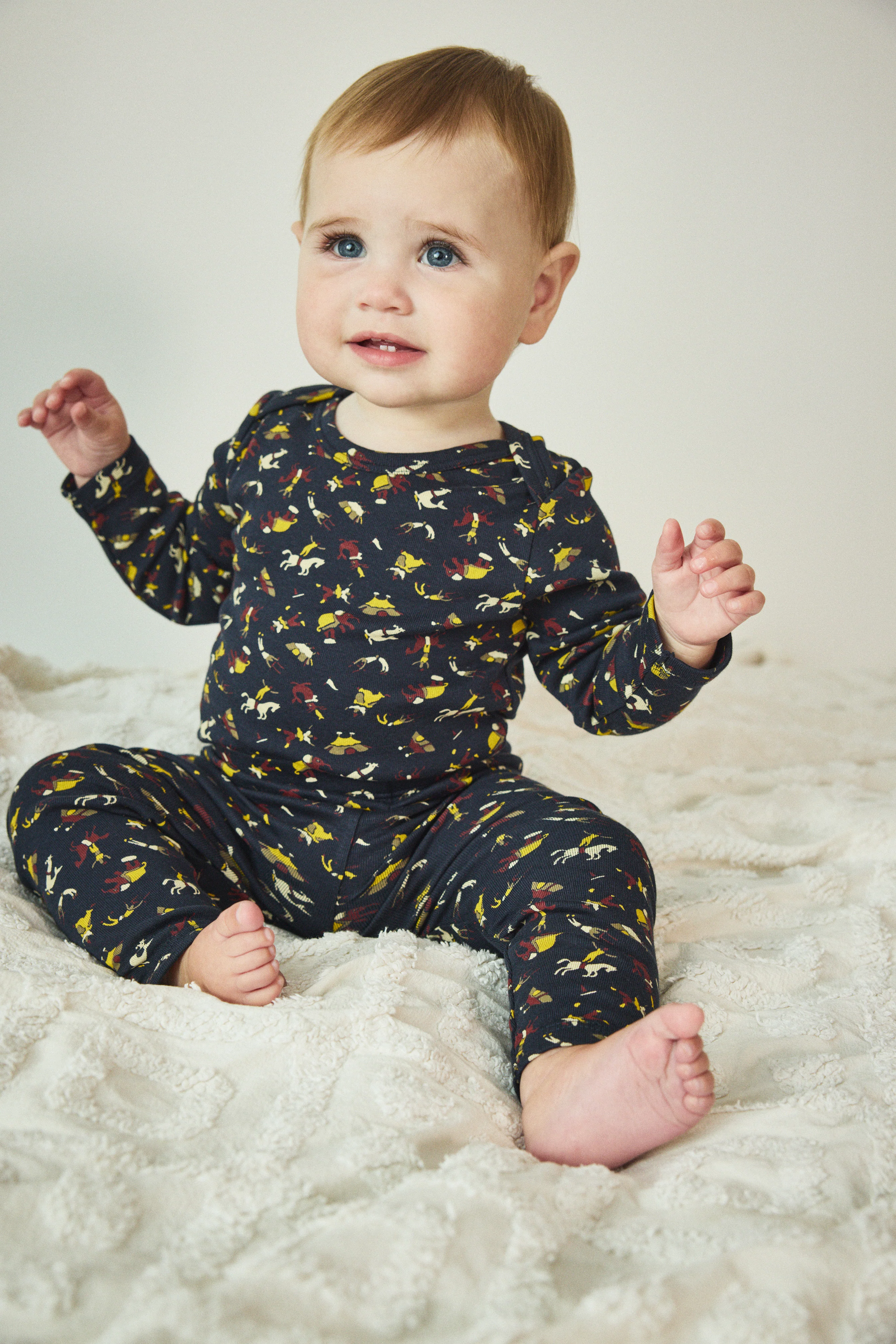 Baby Long Sleeve Lap Onesie - Image 2