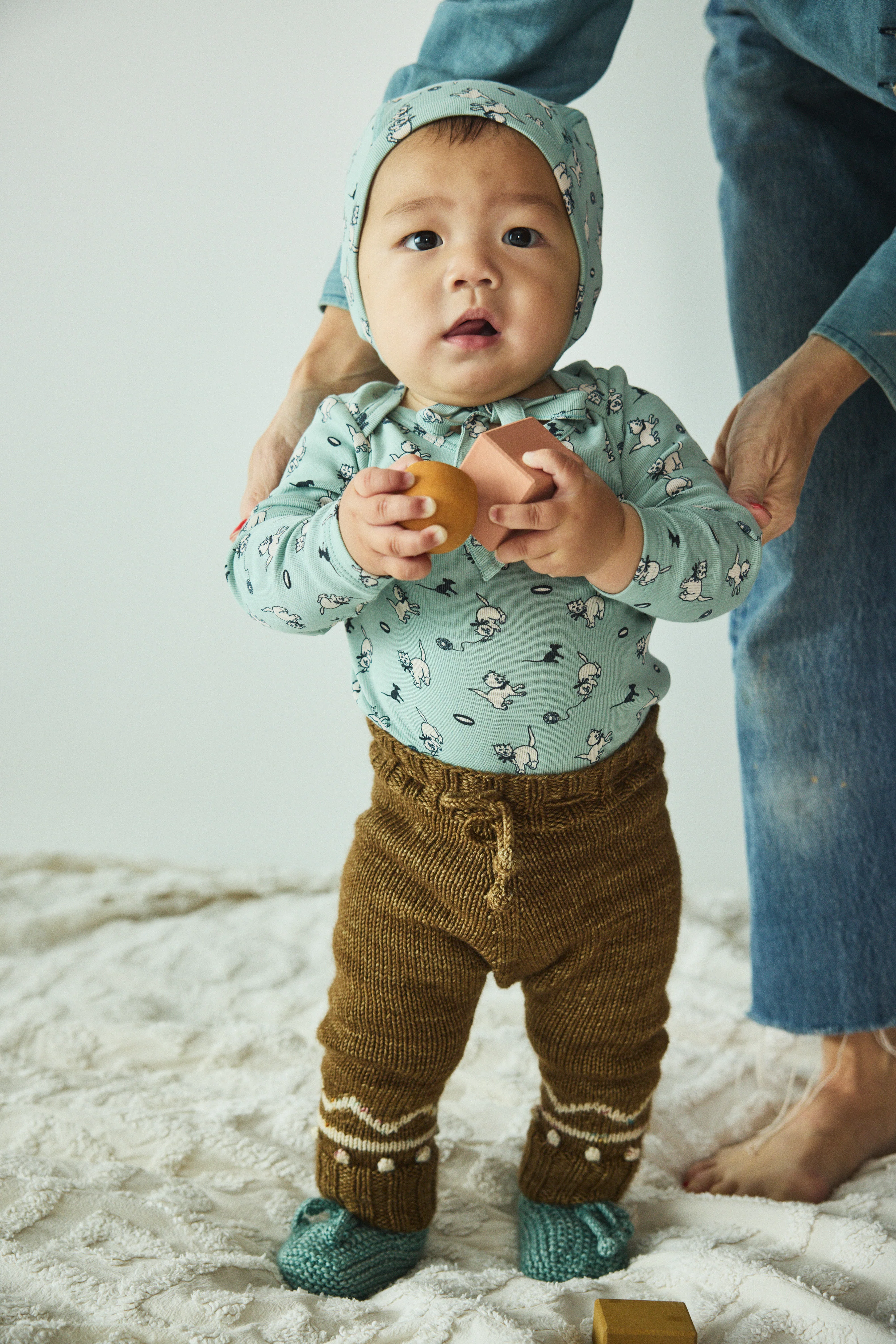 Baby Long Sleeve Lap Onesie - Image 3