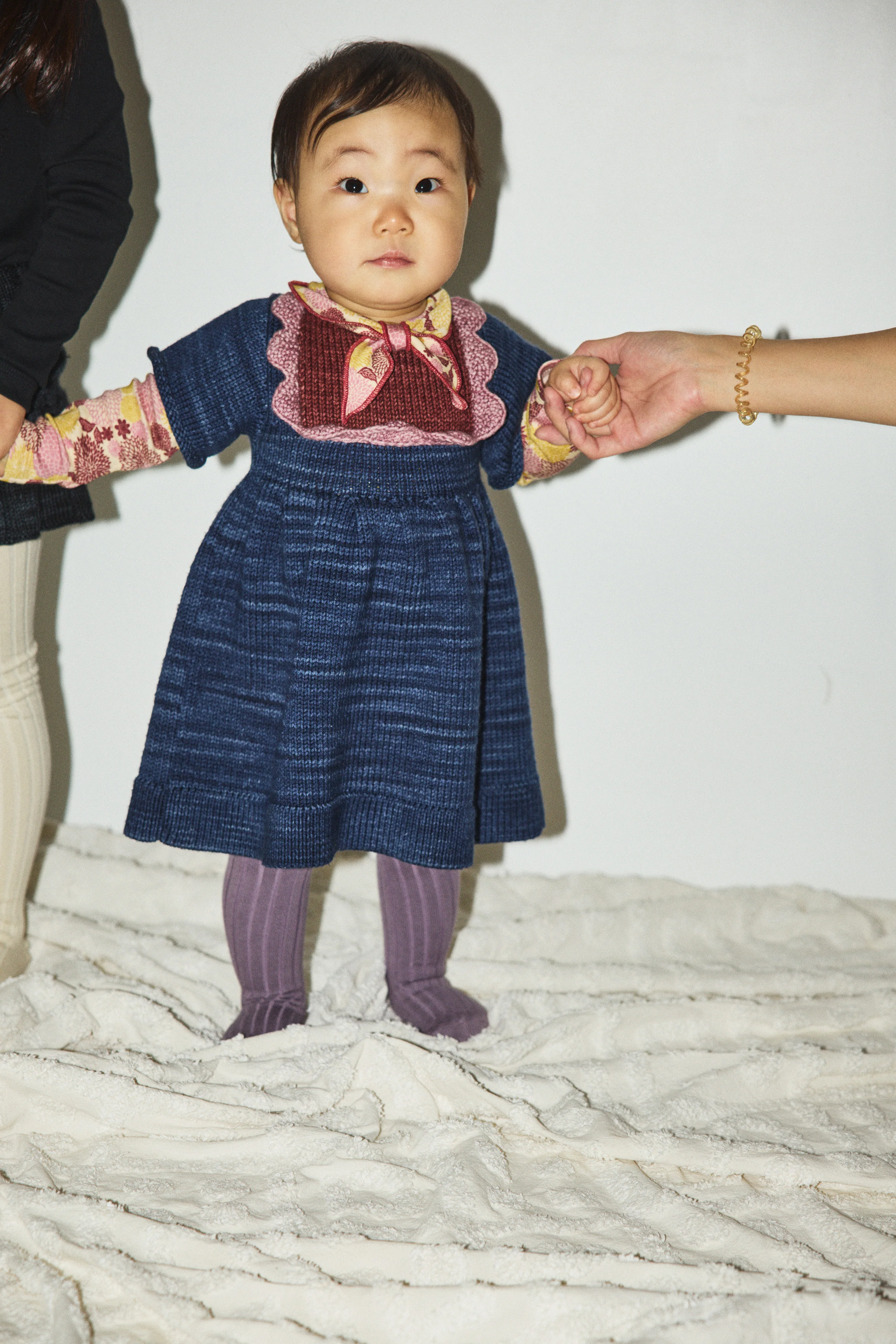 Baby Scallop Bib Dress - Image 3